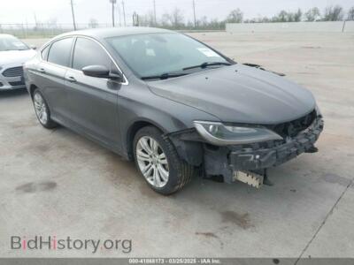 2016 Chrysler 200 Limited, gray — VIN 1C3CCCAB8GN118563, IAAI
