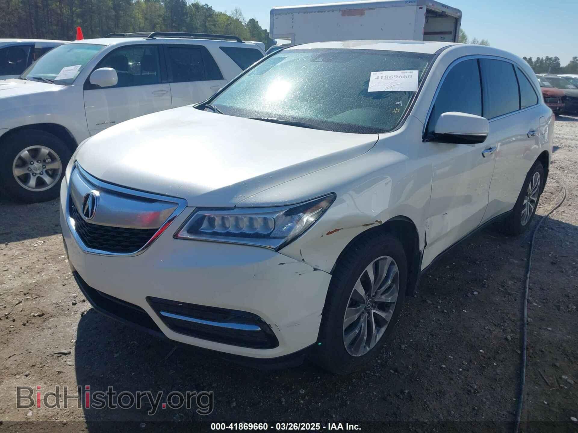 2014 ACURA MDX - VIN: 5FRYD3H60EB015980 - Фото 2