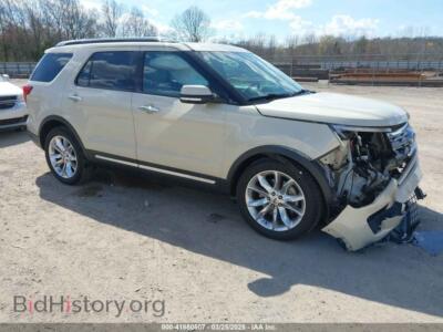 2018 Ford EXPLORER Limited, champagne — VIN 1FM5K7F89JGB84669, IAAI
