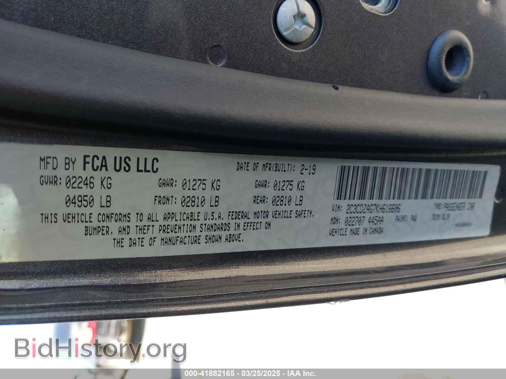 2019 DODGE CHALLENGER - VIN: 2C3CDZAG7KH616606 - Photo 9
