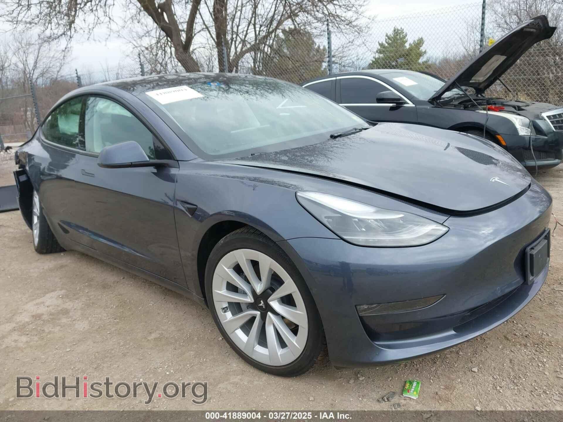Photo 5YJ3E1EB3NF320646 - TESLA MODEL 3 2022