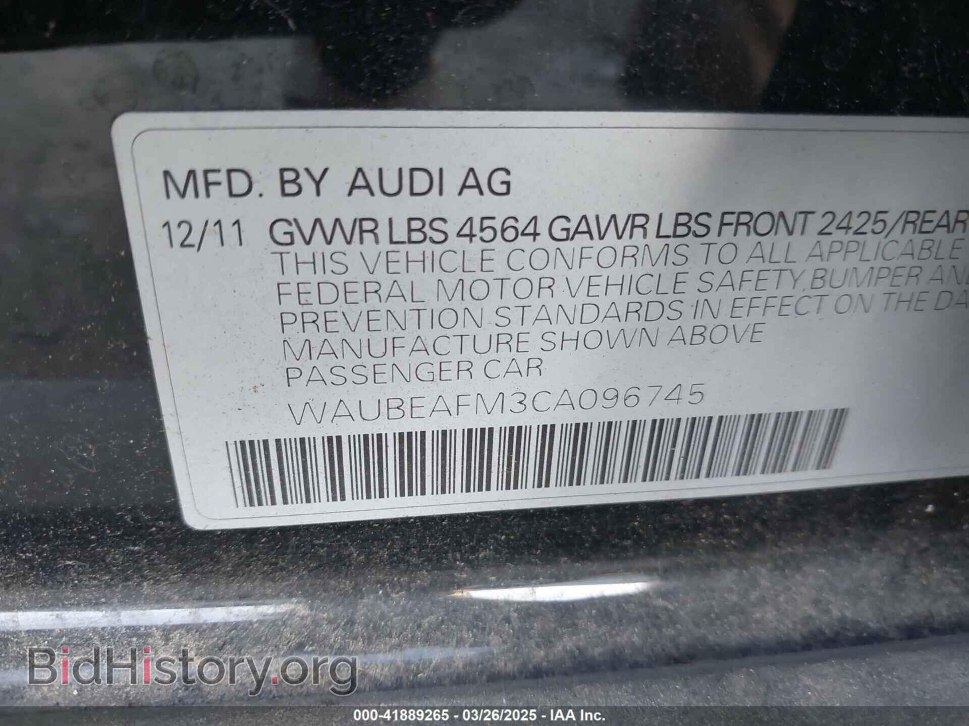 2012 AUDI A3 - VIN: WAUBEAFM3CA096745 - Photo 9