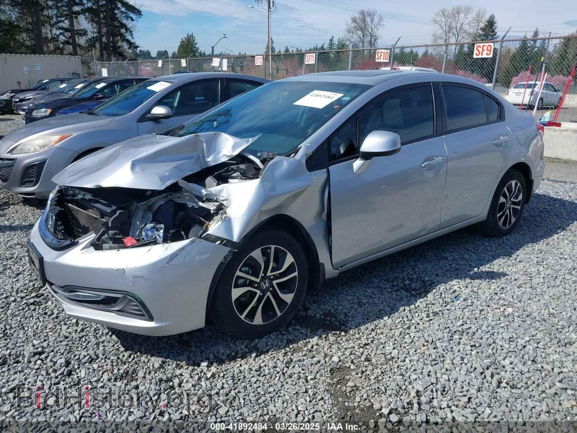 2013 HONDA CIVIC - VIN: 19XFB2F81DE060587 - Фото 2