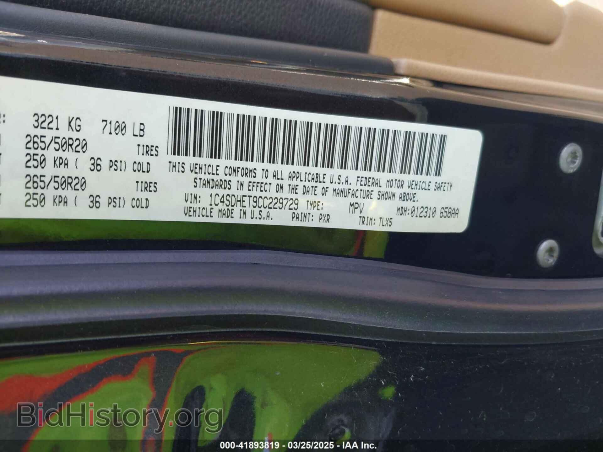 2012 DODGE DURANGO - VIN: 1C4SDHET9CC229729 - Фото 9