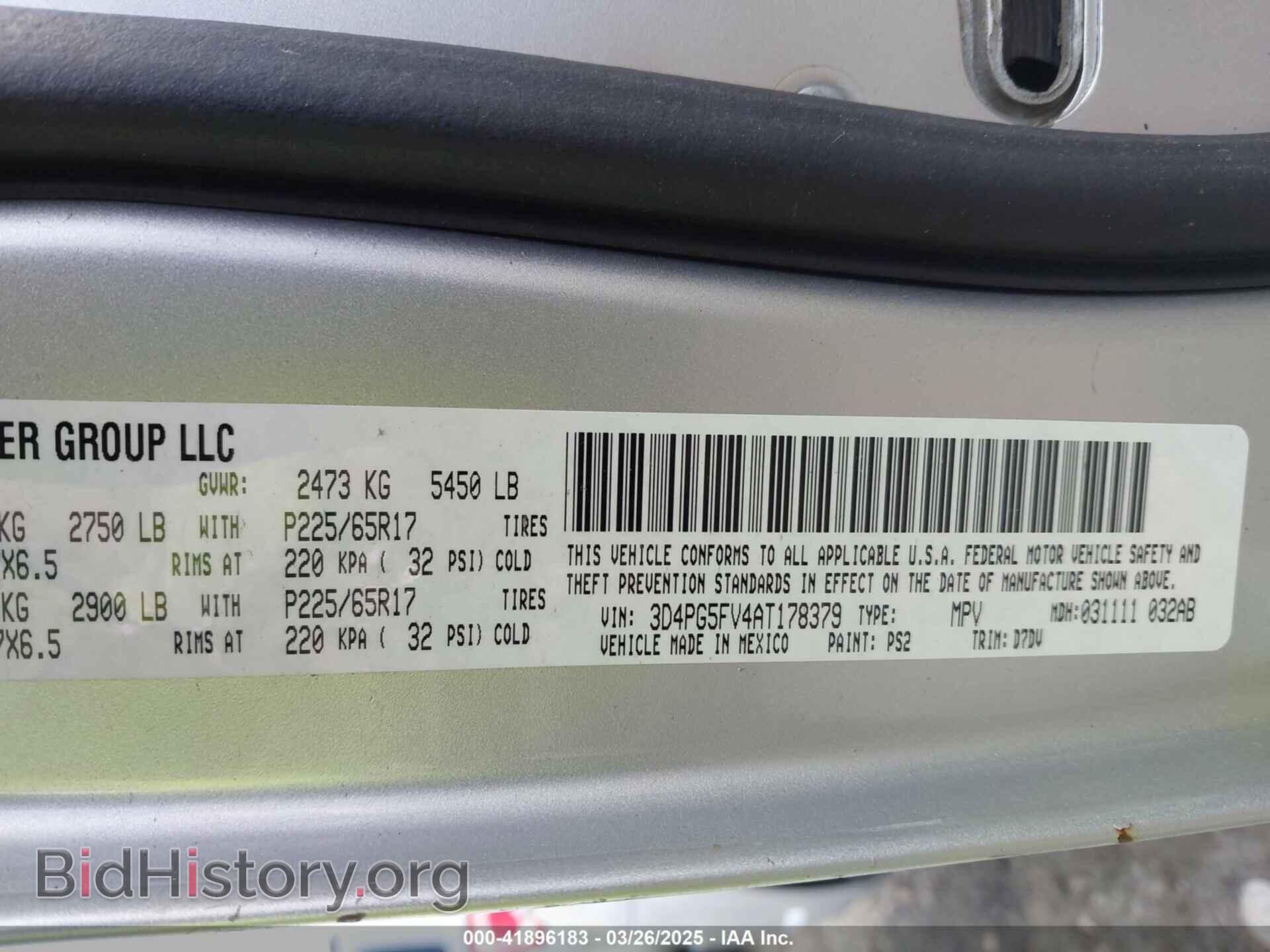 2010 DODGE JOURNEY - VIN: 3D4PG5FV4AT178379 - Фото 9
