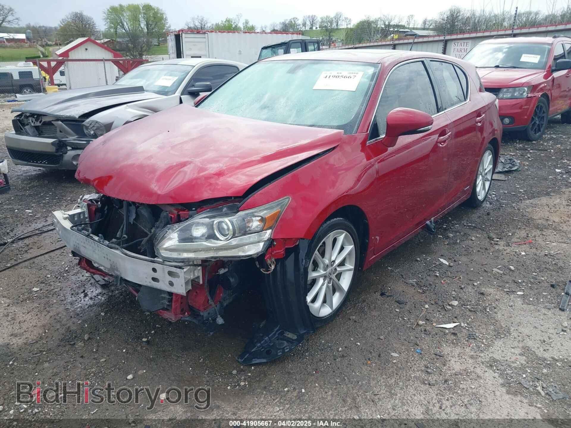 2012 LEXUS CT 200H - VIN: JTHKD5BH8C2115269 - Фото 2