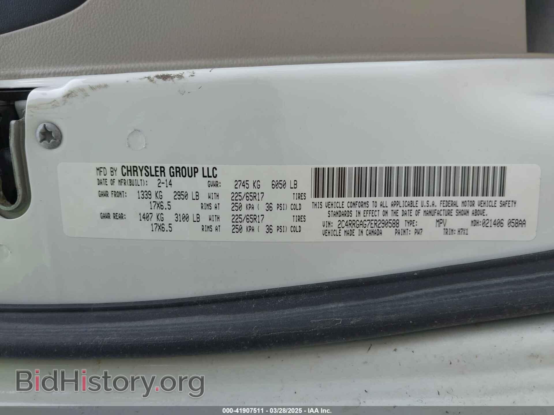 2014 RAM CARGO - VIN: 2C4RRGAG7ER290588 - Фото 9