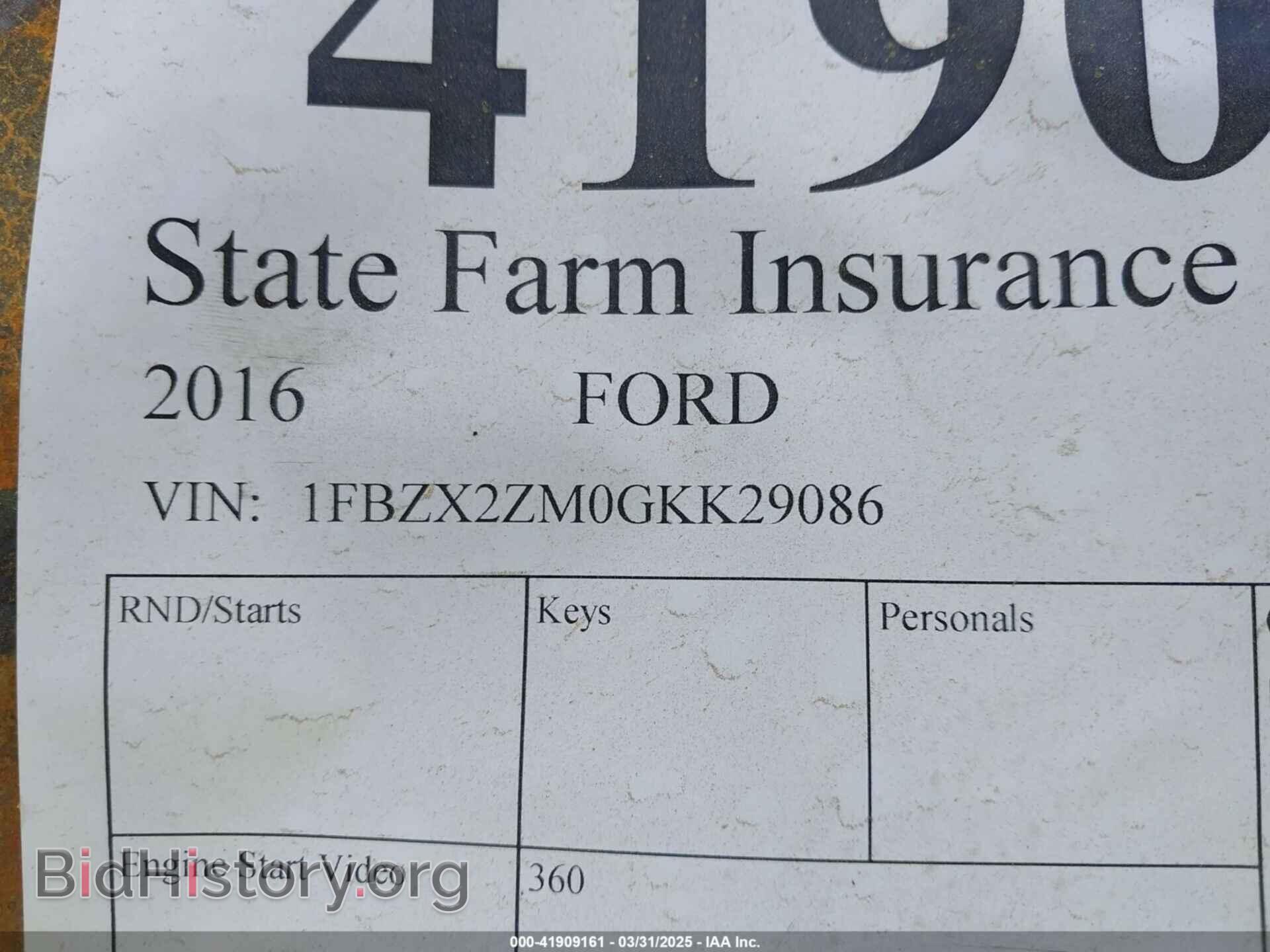 2016 FORD TRANSIT-250 - VIN: 1FTYR1YM8GKB54587 - Фото 9