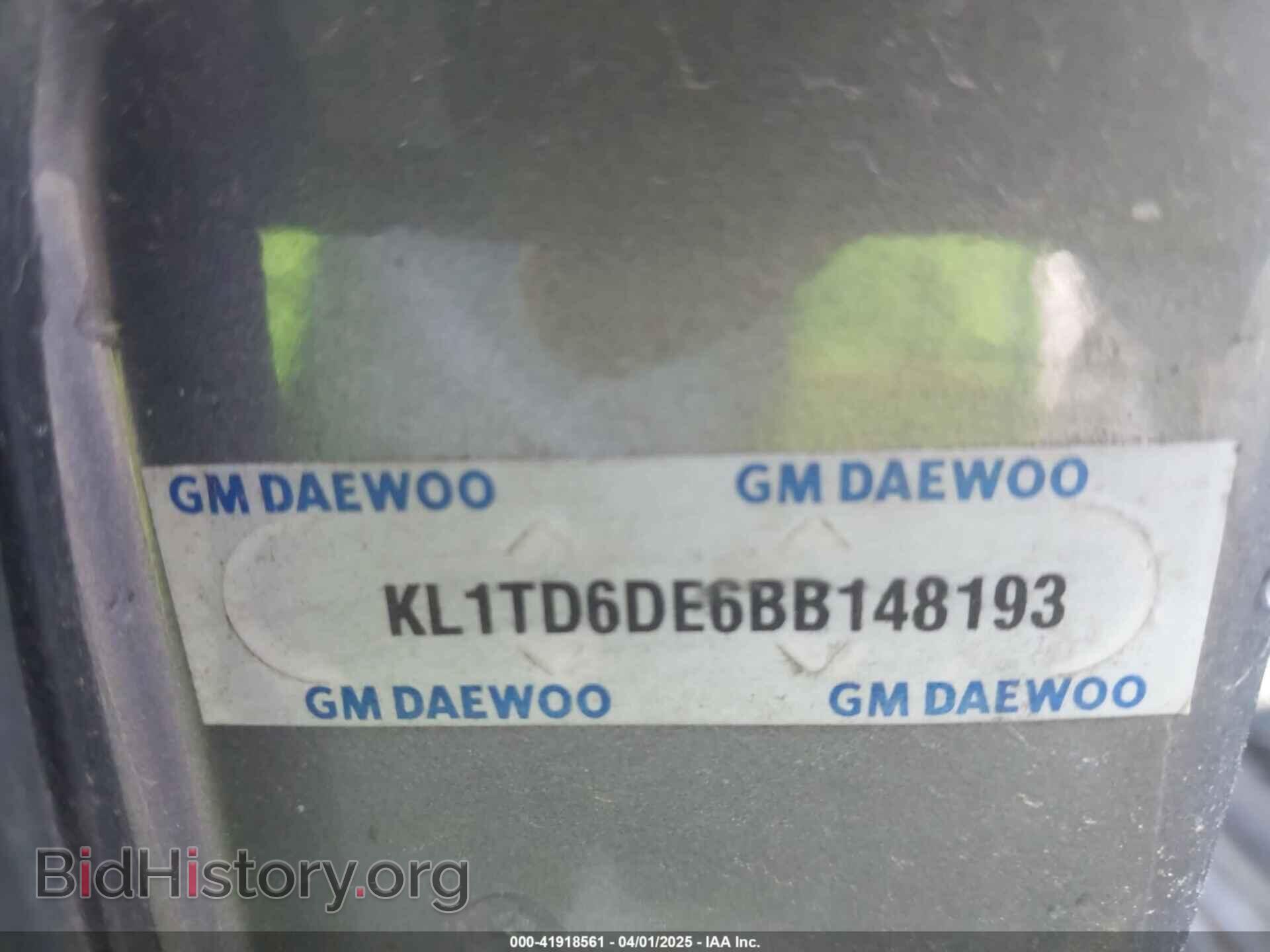 2011 CHEVROLET AVEO - VIN: KL1TD6DE6BB148193 - Фото 9