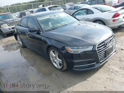 2016 Audi A6 2.0T Premium Plus, черный — VIN WAUGFAFCXGN121312, IAAI