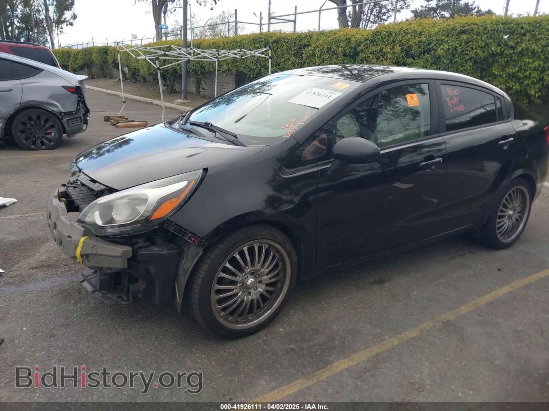 2013 KIA RIO - VIN: KNADM4A34D6299708 - Фото 2