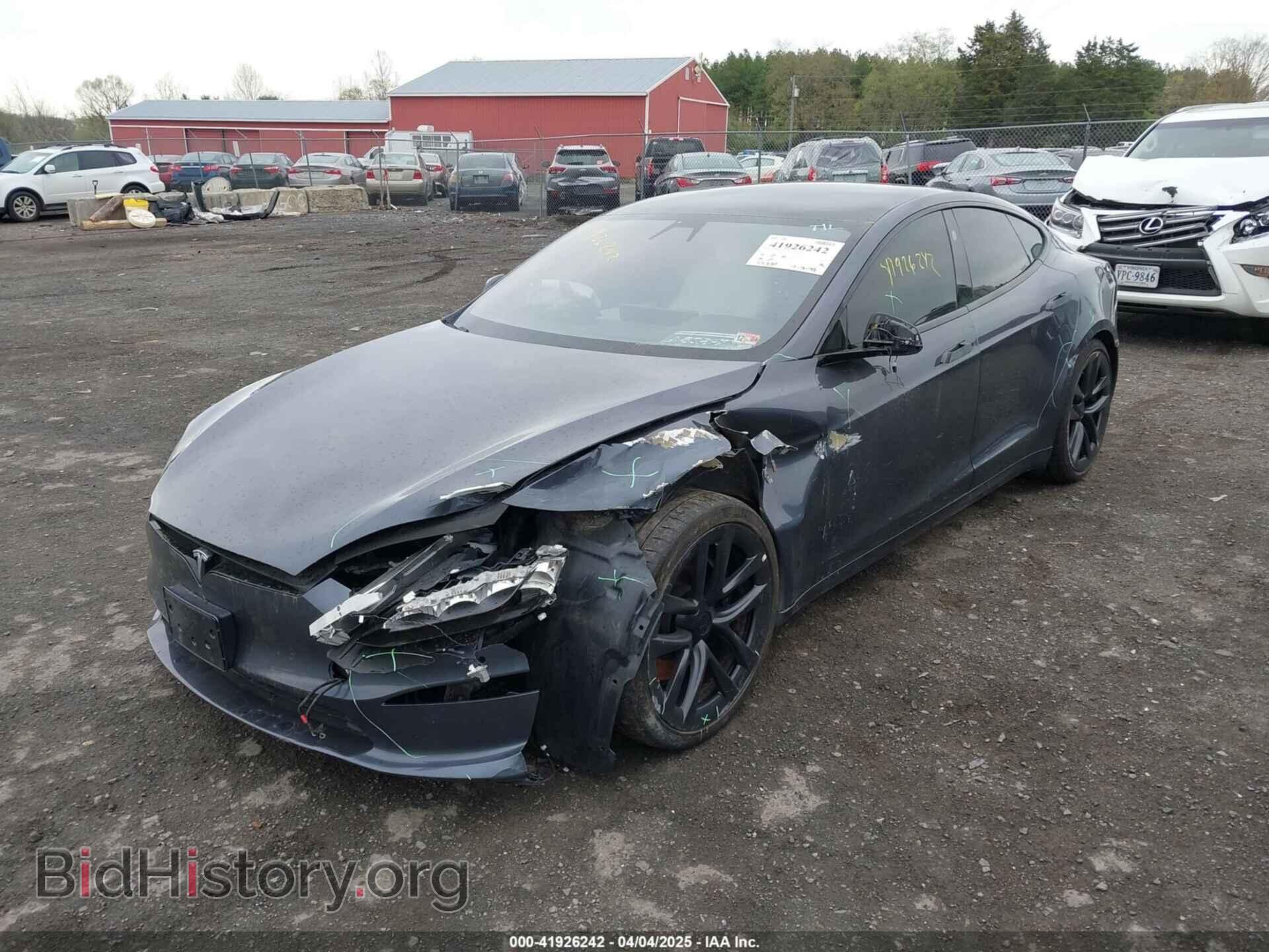 2021 TESLA MODEL S - VIN: 5YJSA1E5XMF428519 - Фото 2