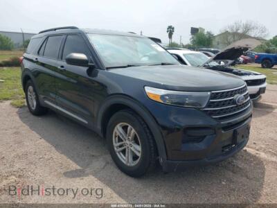 2022 Ford EXPLORER XLT, черный — VIN 1FMSK7DH6NGB80011, IAAI