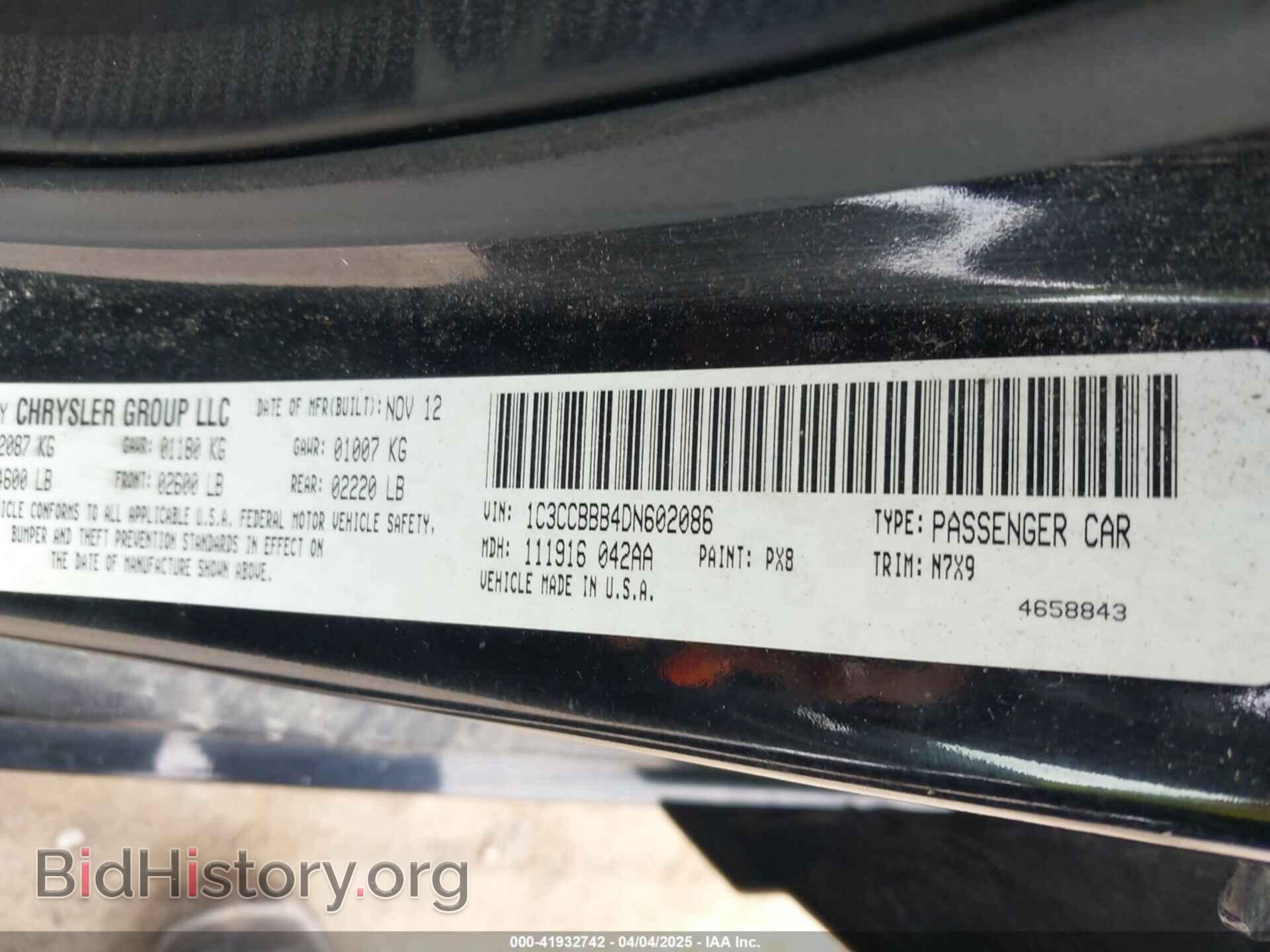 2013 CHRYSLER 200 - VIN: 1C3CCBBB4DN602086 - Photo 9