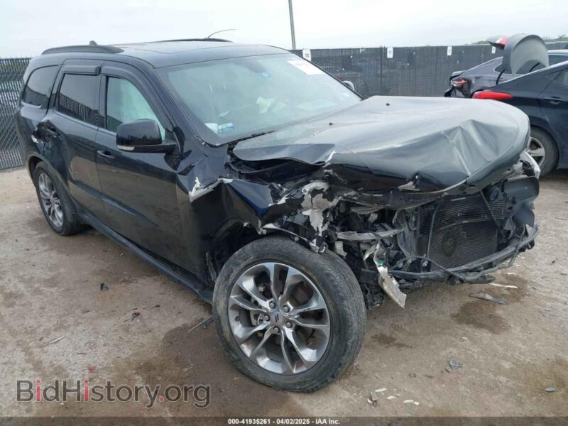 2019 Dodge DURANGO GT Plus RWD (VIN 1C4RDHDG5KC535120) — фото 1 из 16, IAAI, повреждение: передняя часть