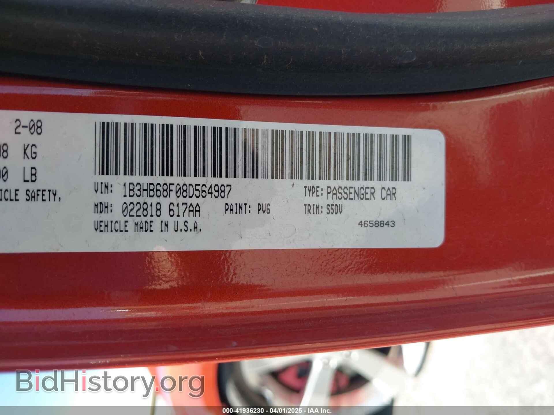2008 DODGE CALIBER - VIN: 1B3HB68F08D564987 - Photo 9