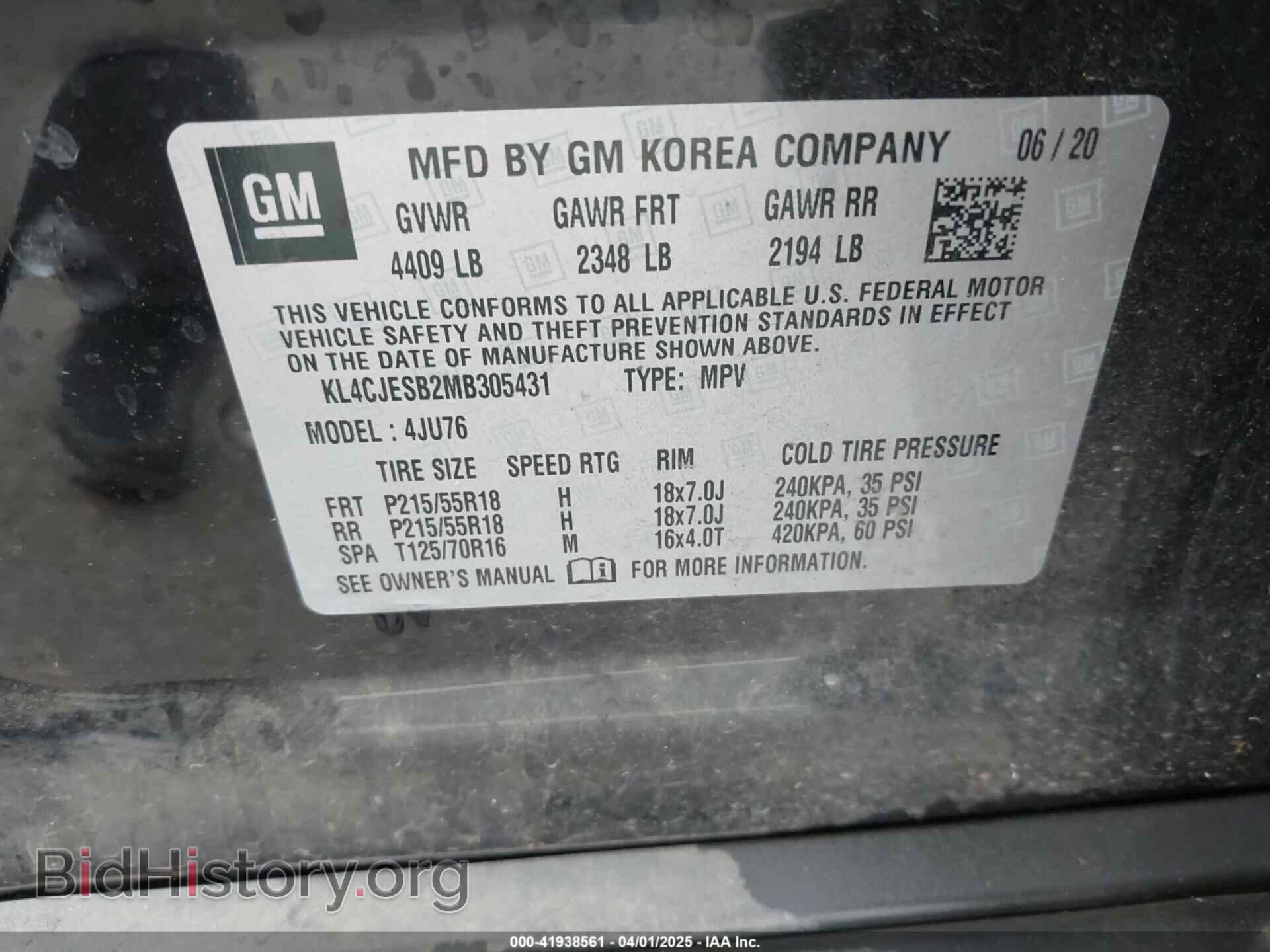 2021 BUICK ENCORE - VIN: KL4CJESB2MB305431 - Photo 9
