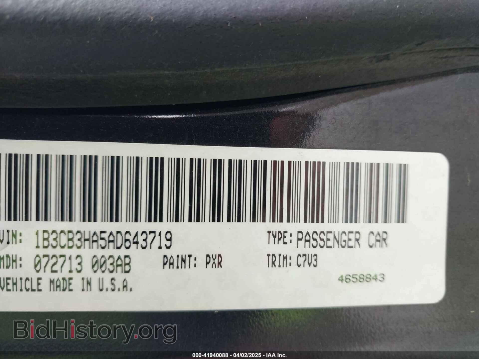 2010 DODGE CALIBER - VIN: 1B3CB3HA5AD643719 - Фото 9
