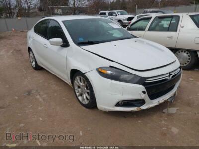 2013 Dodge DART Rallye, белый — VIN 1C3CDFBH5DD157405, IAAI