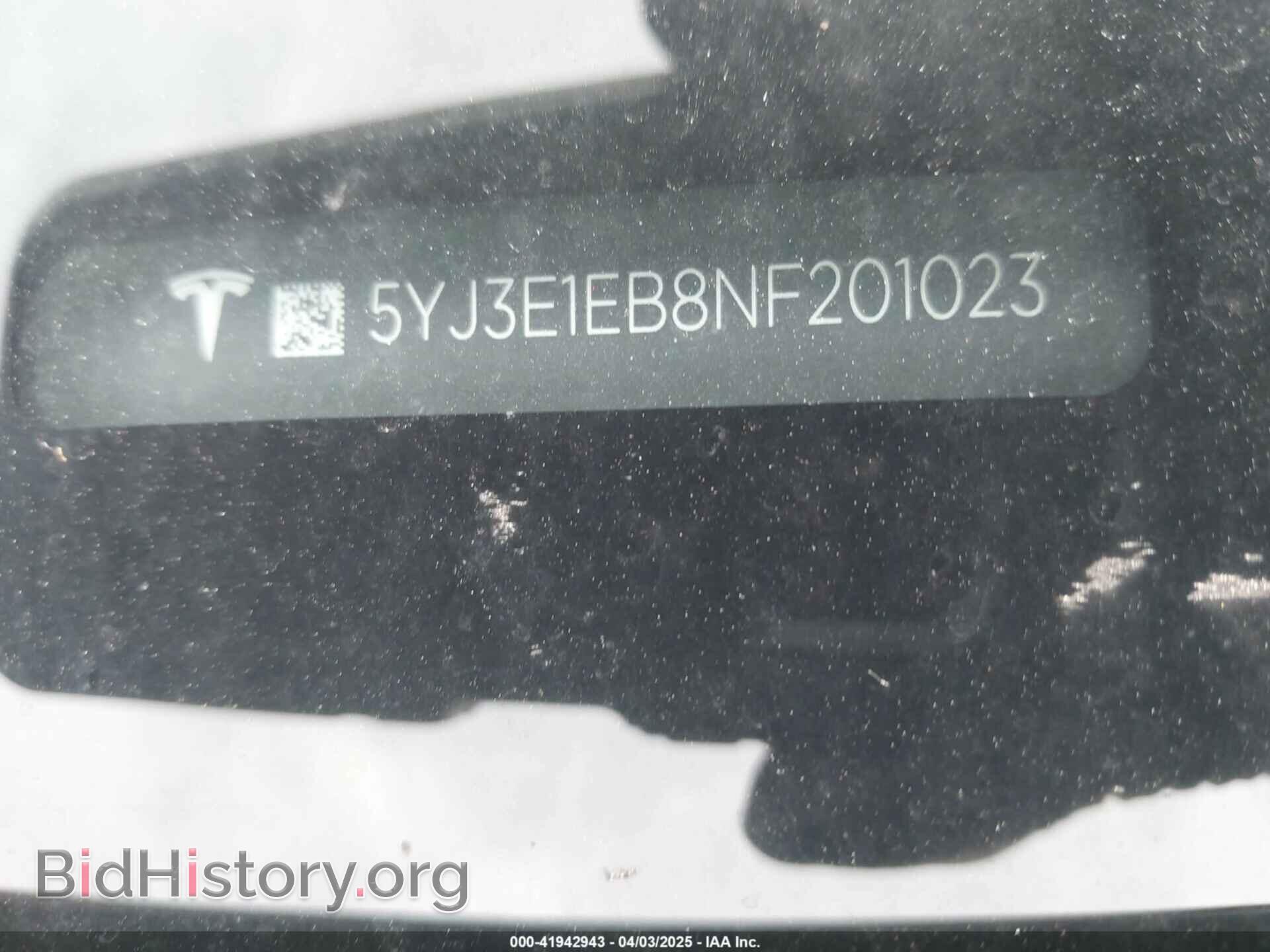 2022 TESLA MODEL 3 - VIN: 5YJ3E1EB8NF201023 - Фото 9