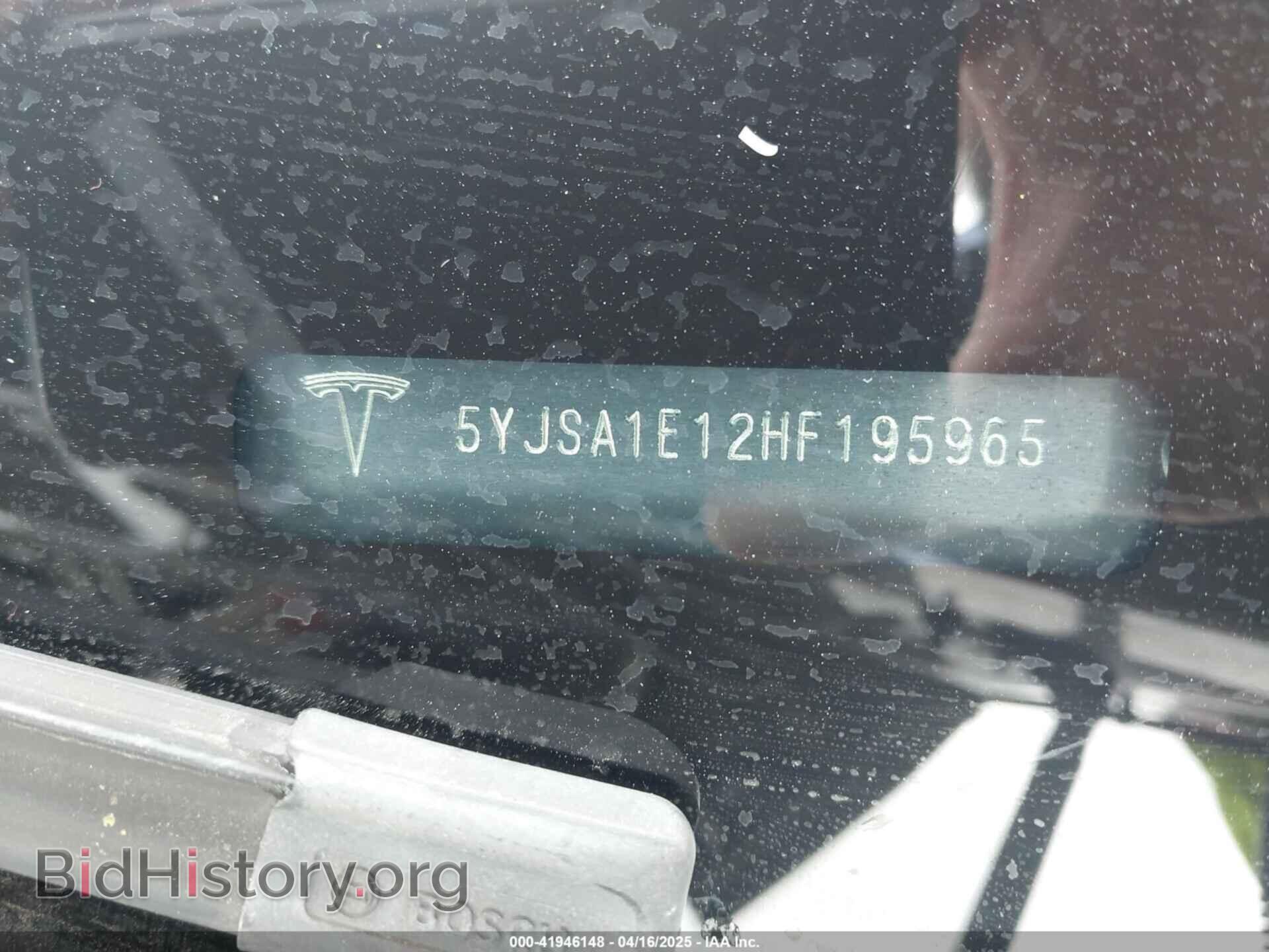 2017 TESLA MODEL S - VIN: 5YJSA1E12HF195965 - Фото 9