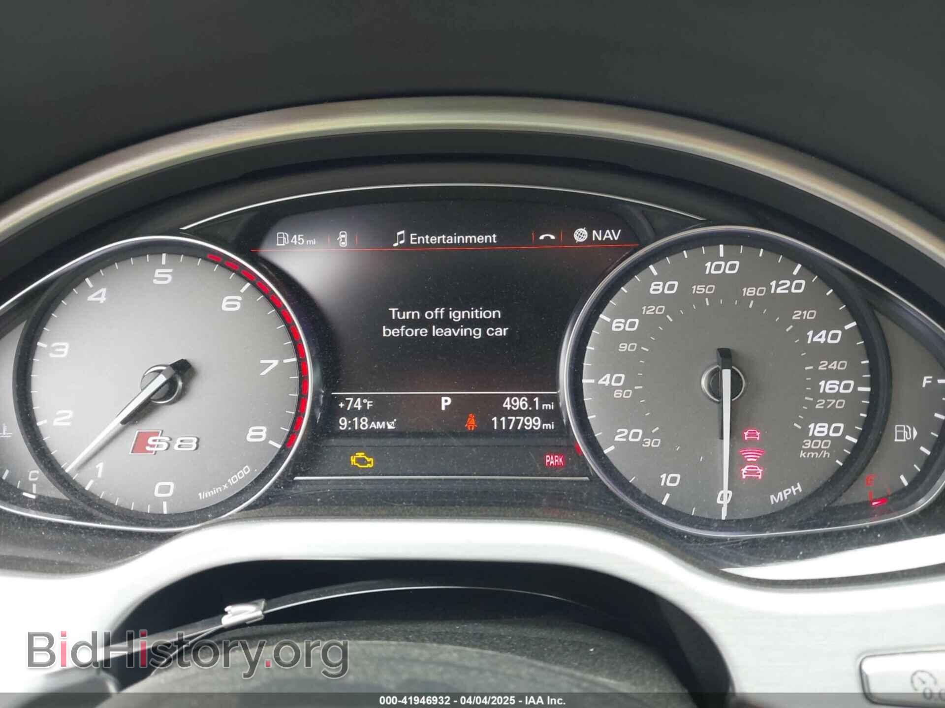 2013 AUDI S8 - VIN: WAUD2AFD1DN030416 - Photo 7