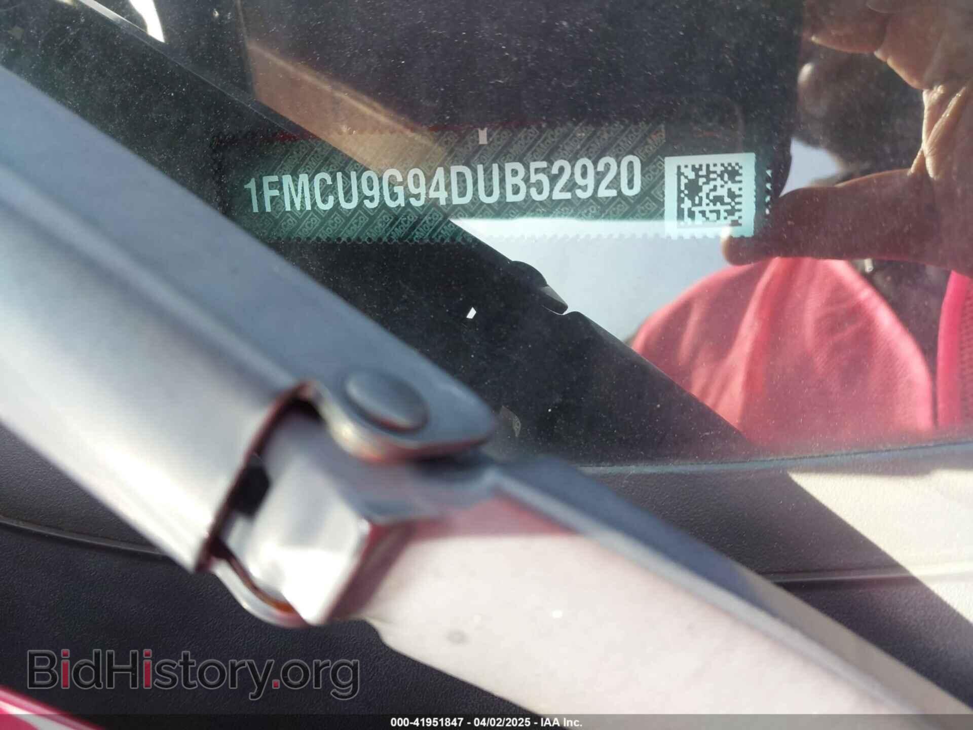 2013 FORD ESCAPE - VIN: 1FMCU9G94DUB52920 - Фото 9