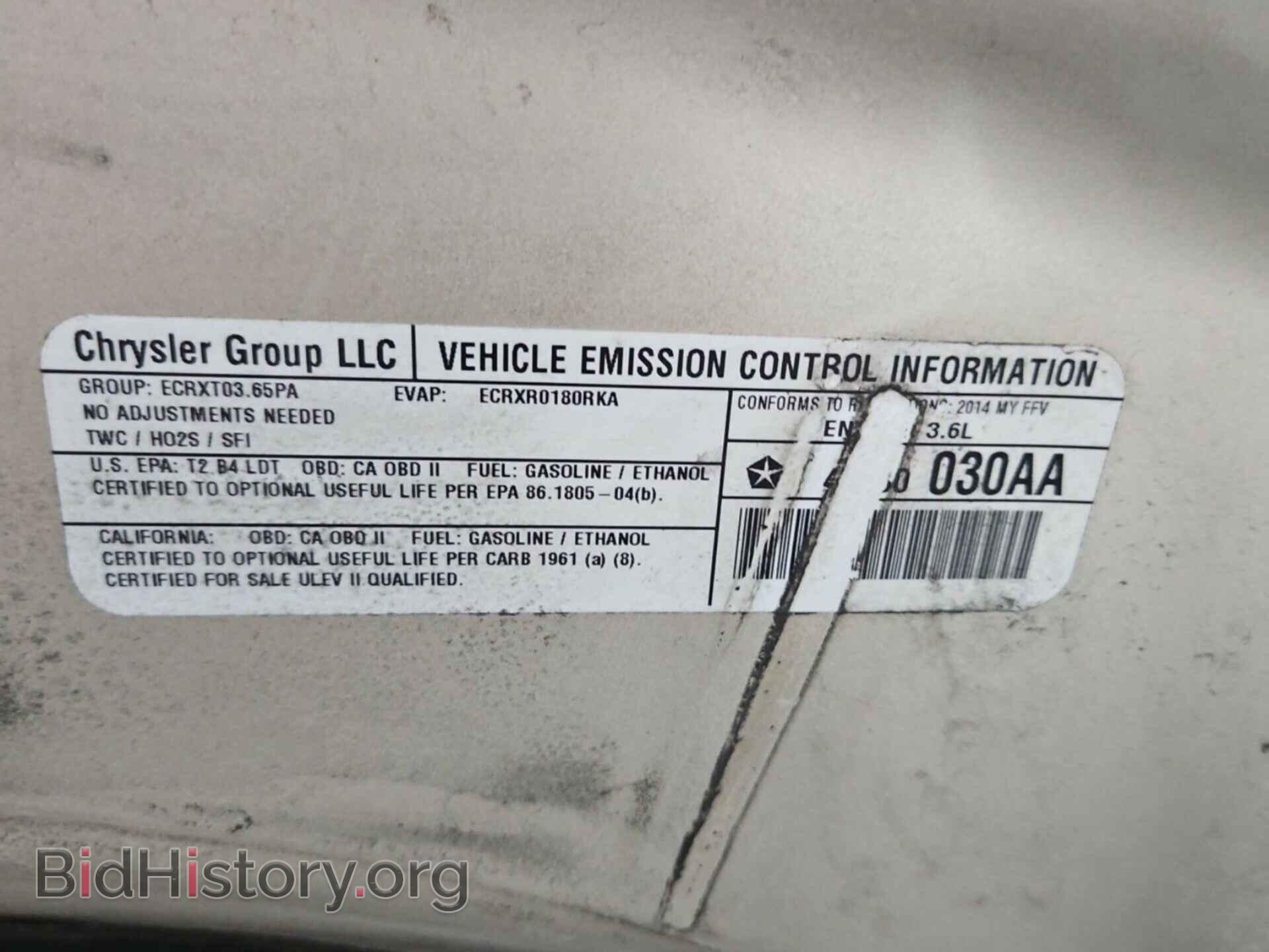 2014 DODGE DURANGO - VIN: 1C4RDJAG2EC476964 - Фото 2