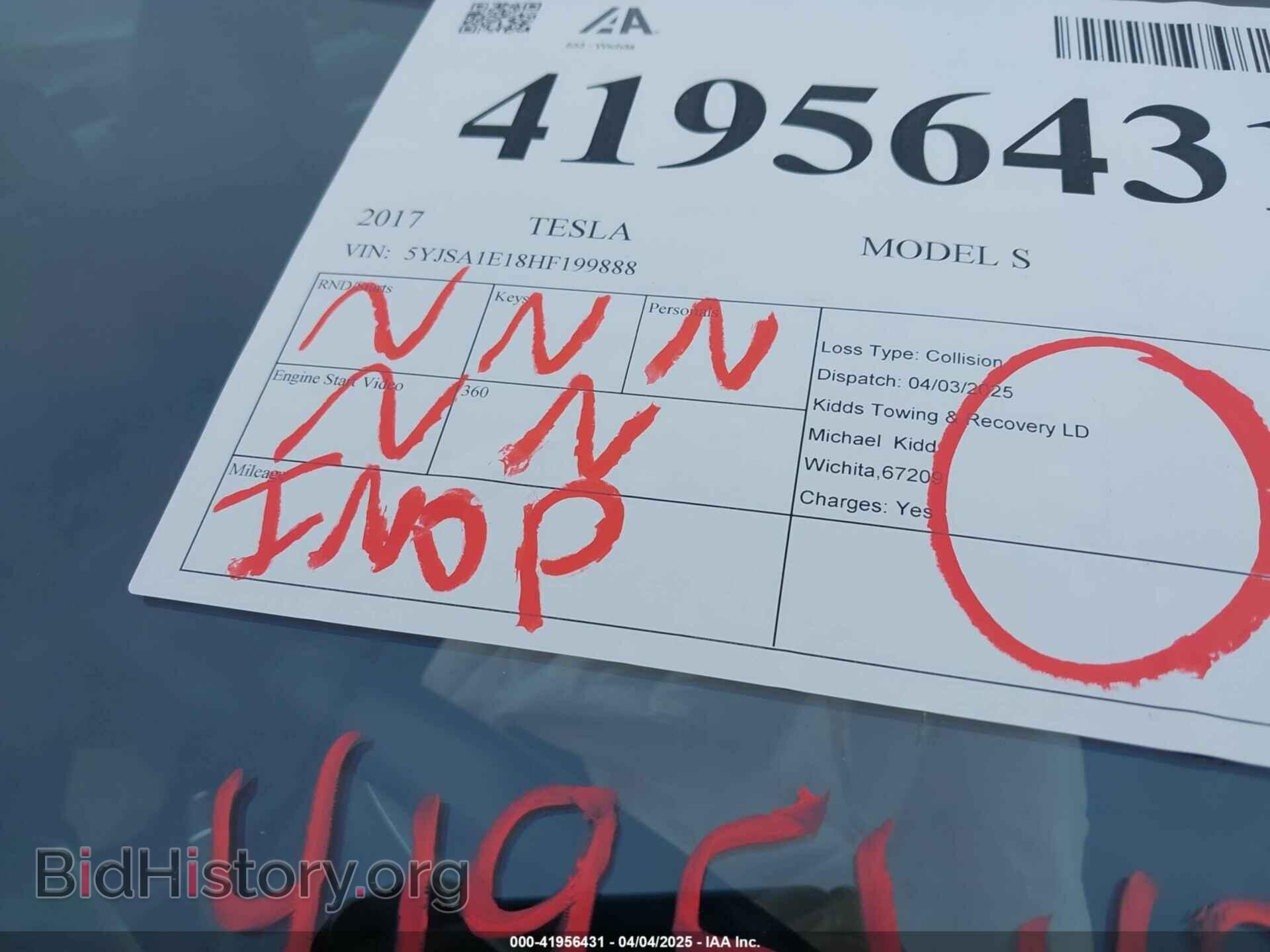 2017 TESLA MODEL S - VIN: 5YJSA1E18HF199888 - Photo 7