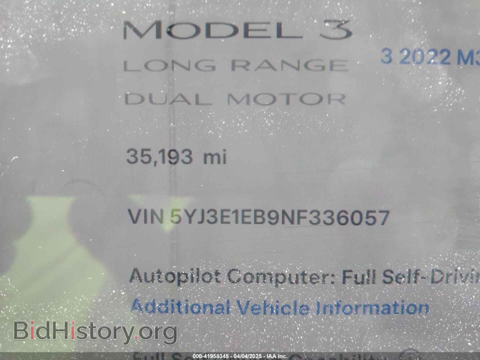 2022 TESLA MODEL 3 - VIN: 5YJ3E1EB9NF336057 - Фото 16