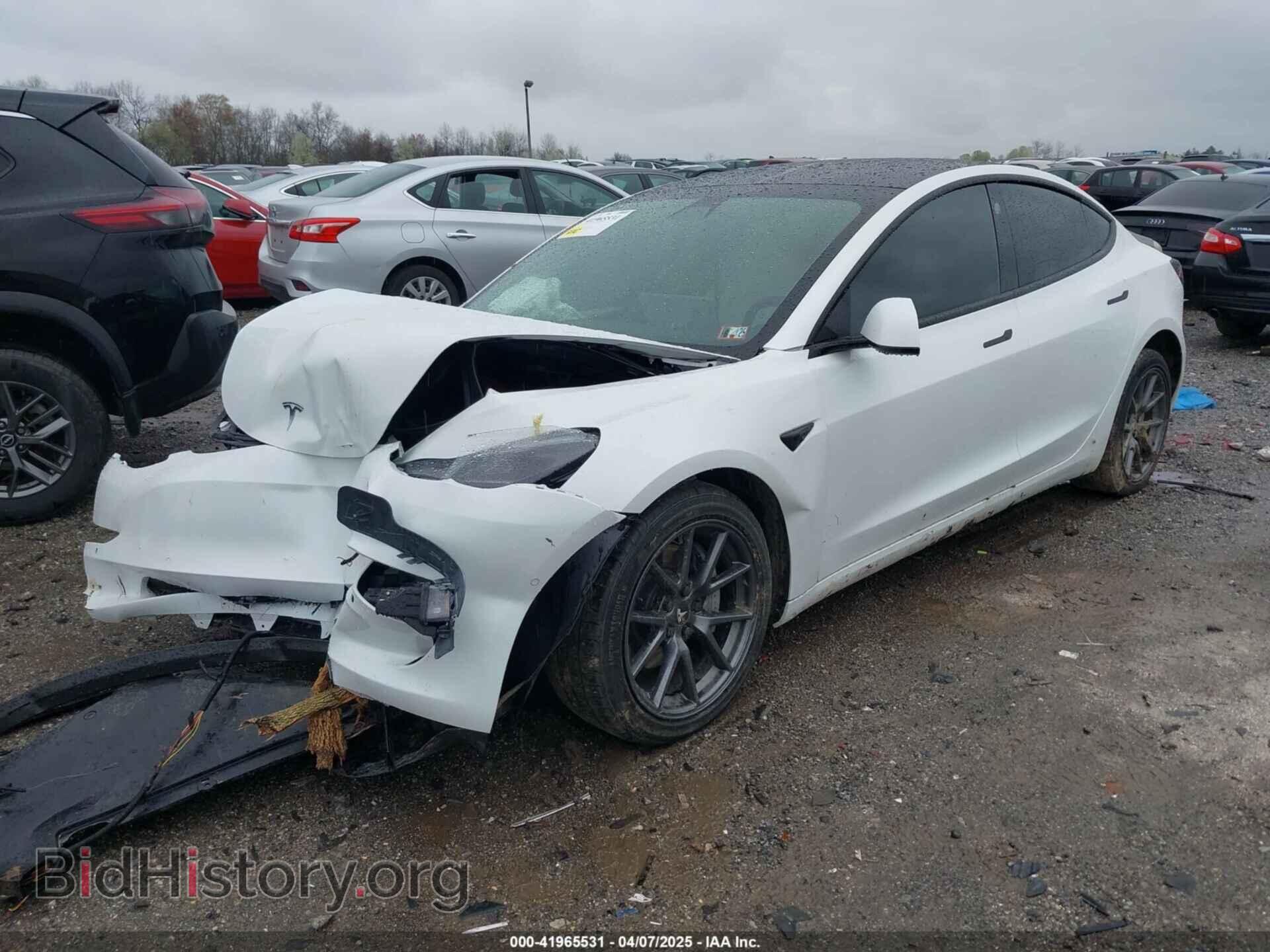 2022 TESLA MODEL 3 - VIN: 5YJ3E1EB0NF129945 - Фото 2