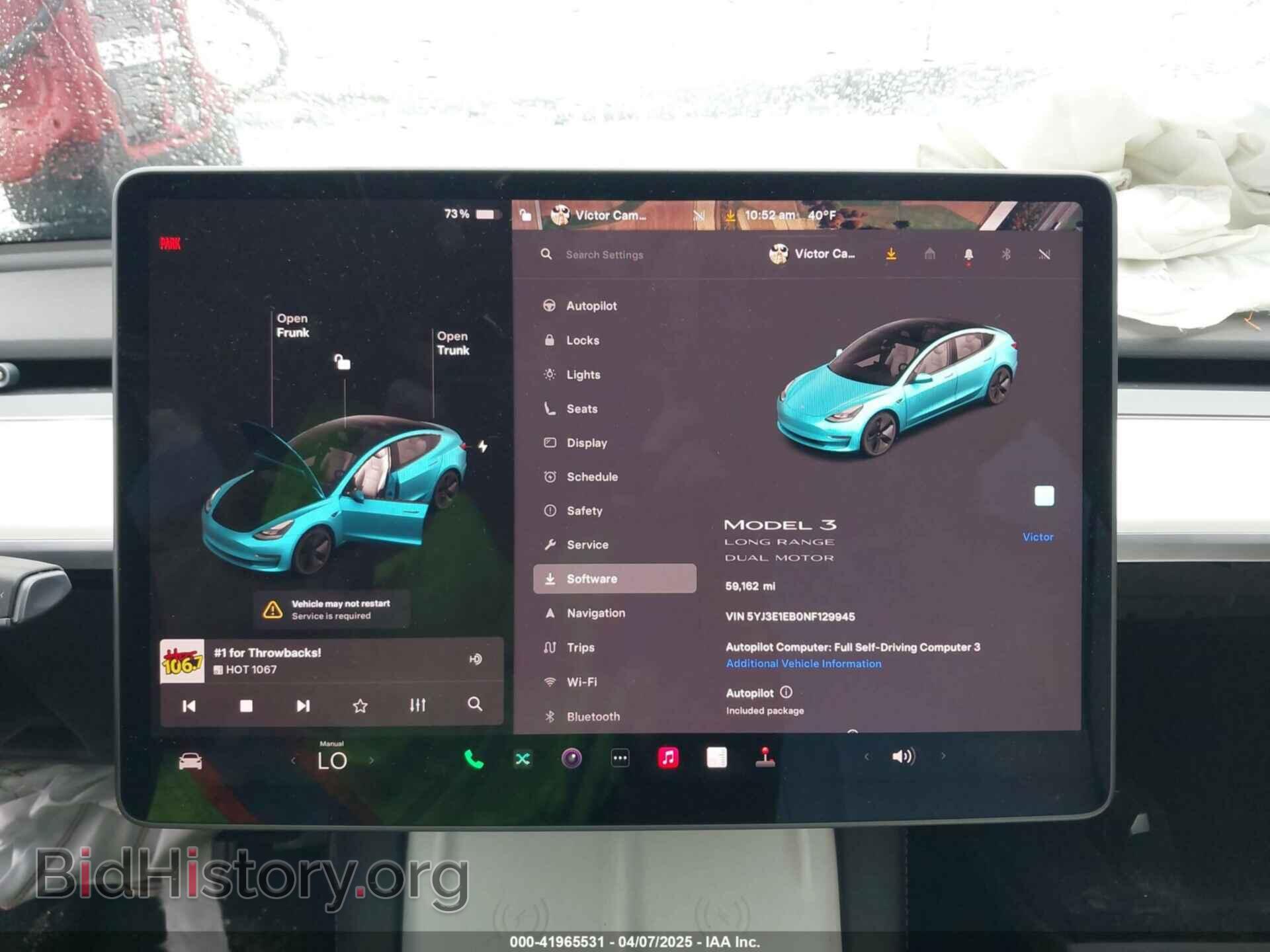 2022 TESLA MODEL 3 - VIN: 5YJ3E1EB0NF129945 - Фото 7