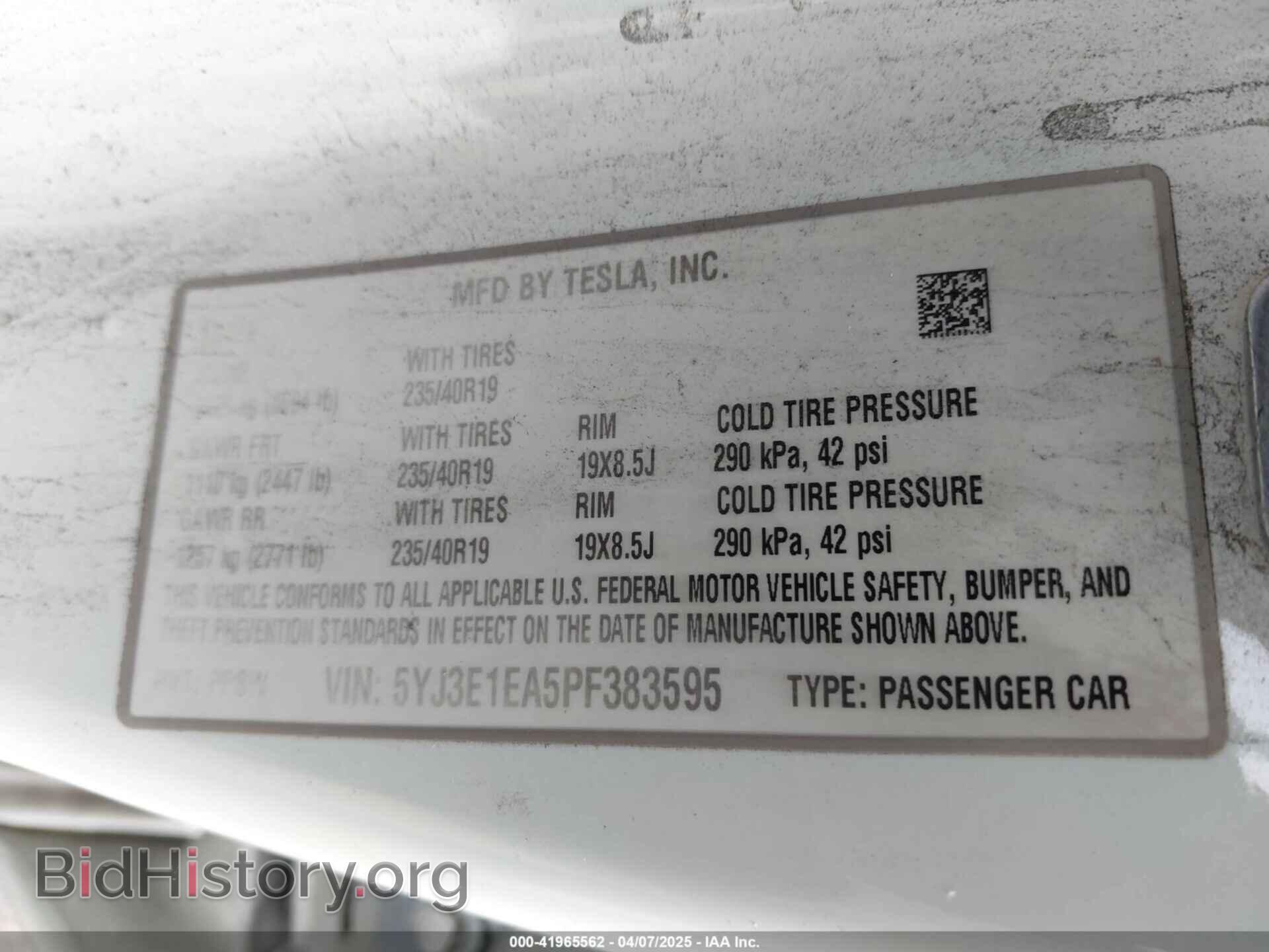 2023 TESLA MODEL 3 - VIN: 5YJ3E1EA5PF383595 - Фото 9