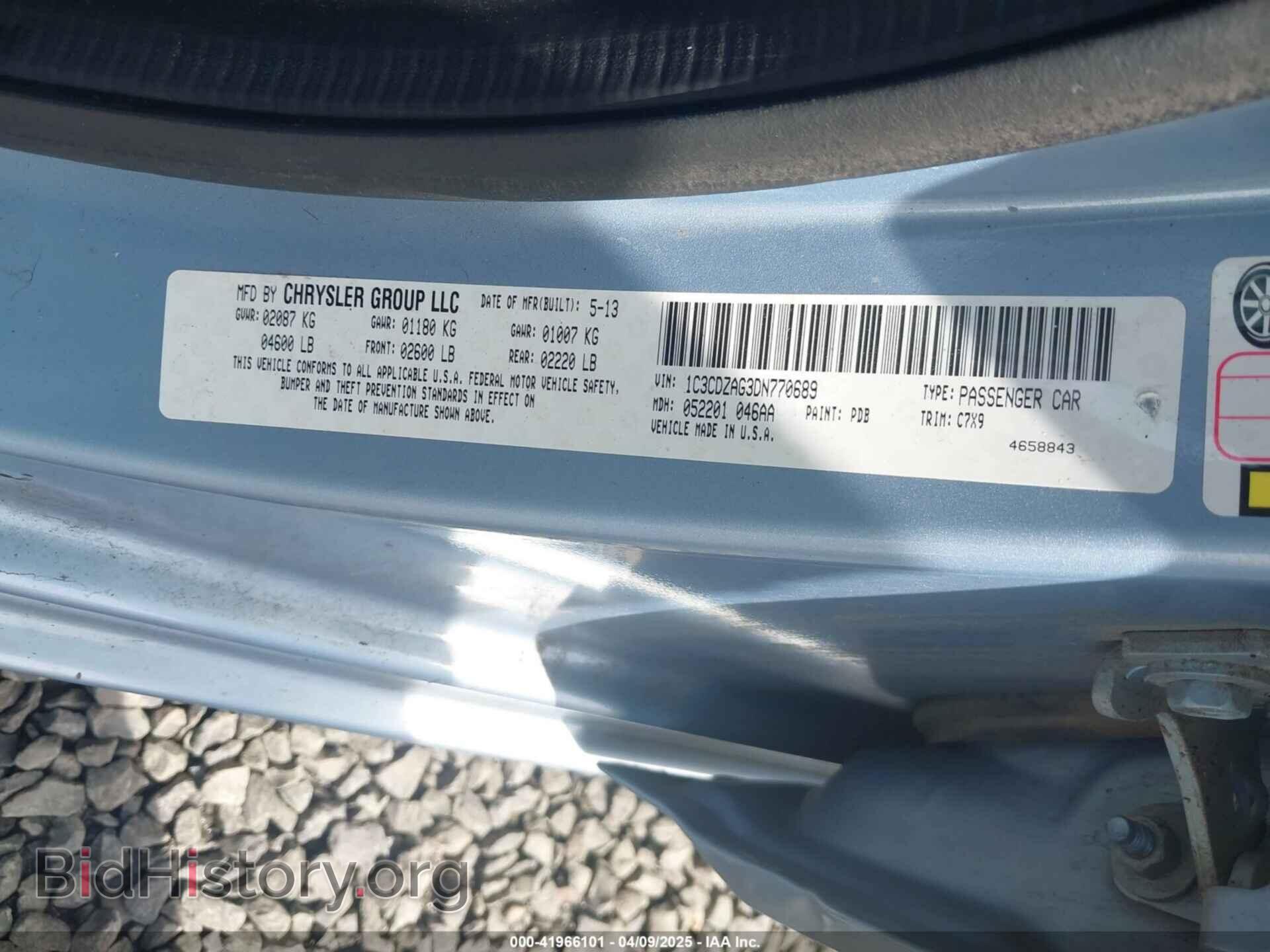 2013 DODGE AVENGER - VIN: 1C3CDZAG3DN770689 - Photo 9