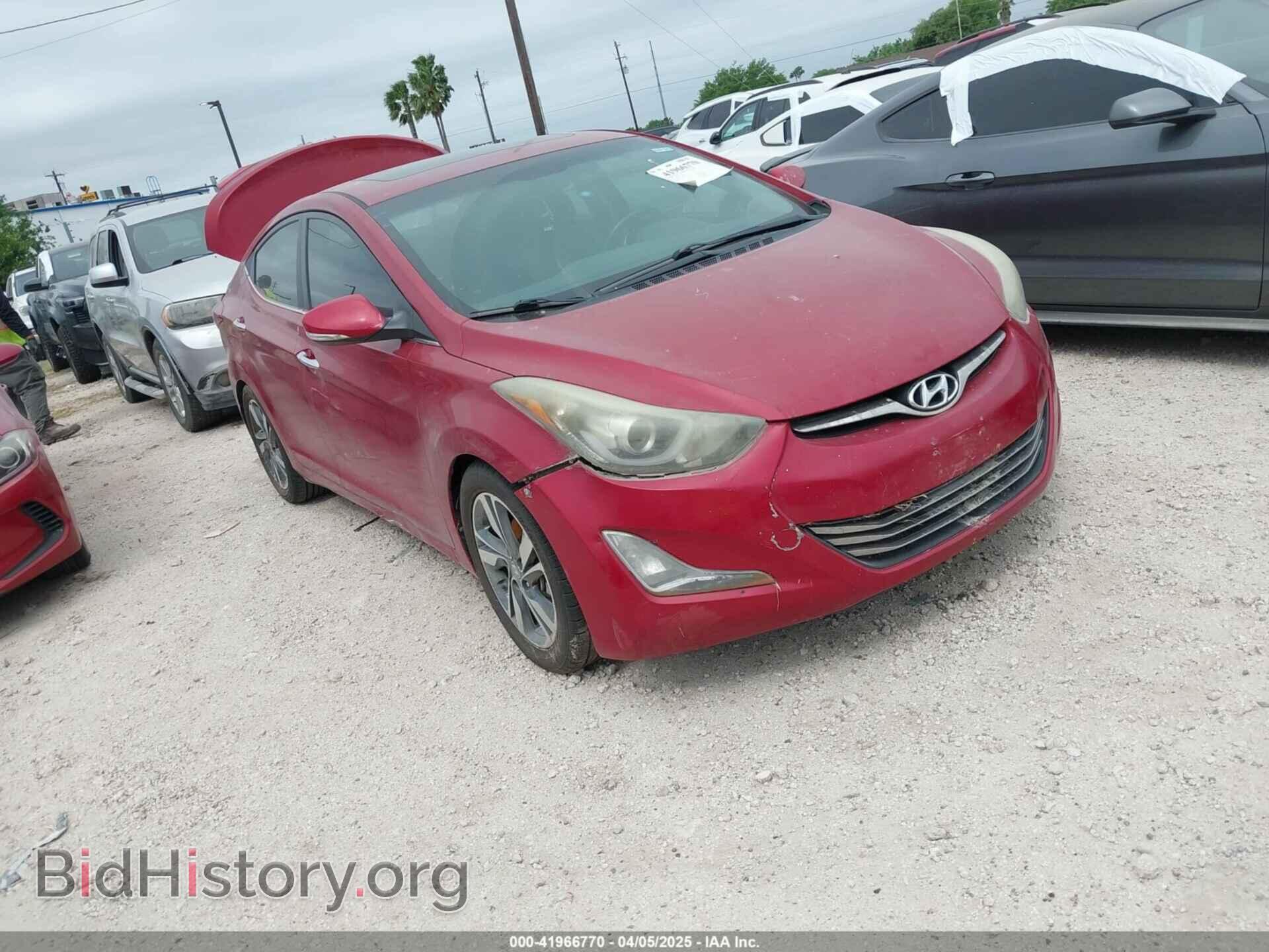 Photo KMHDH4AE7GU589302 - HYUNDAI ELANTRA 2016