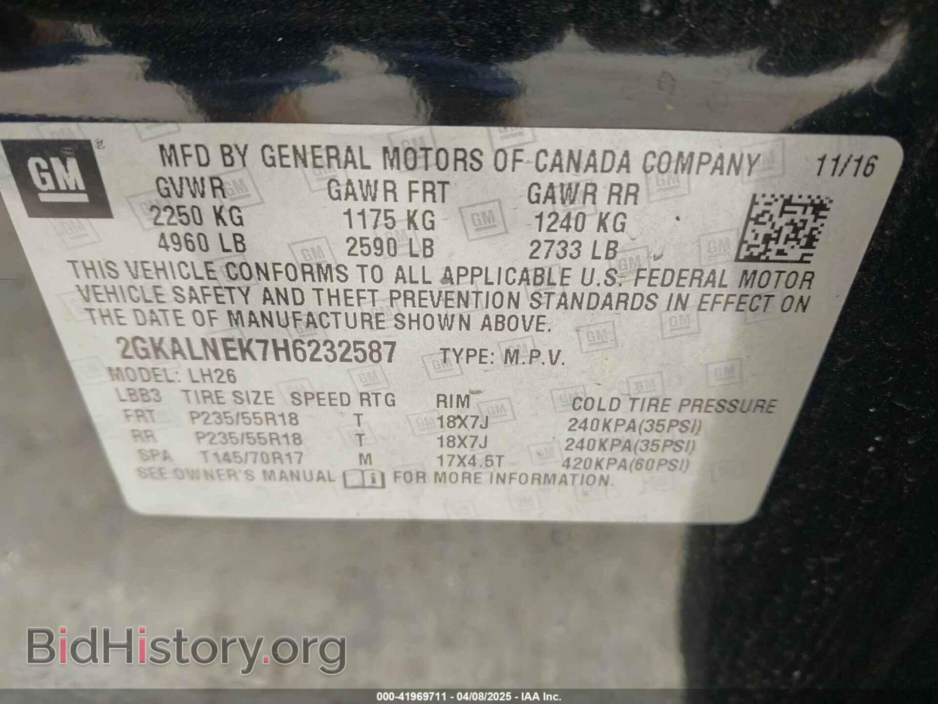 2017 GMC TERRAIN - VIN: 2GKALNEK7H6232587 - Photo 9