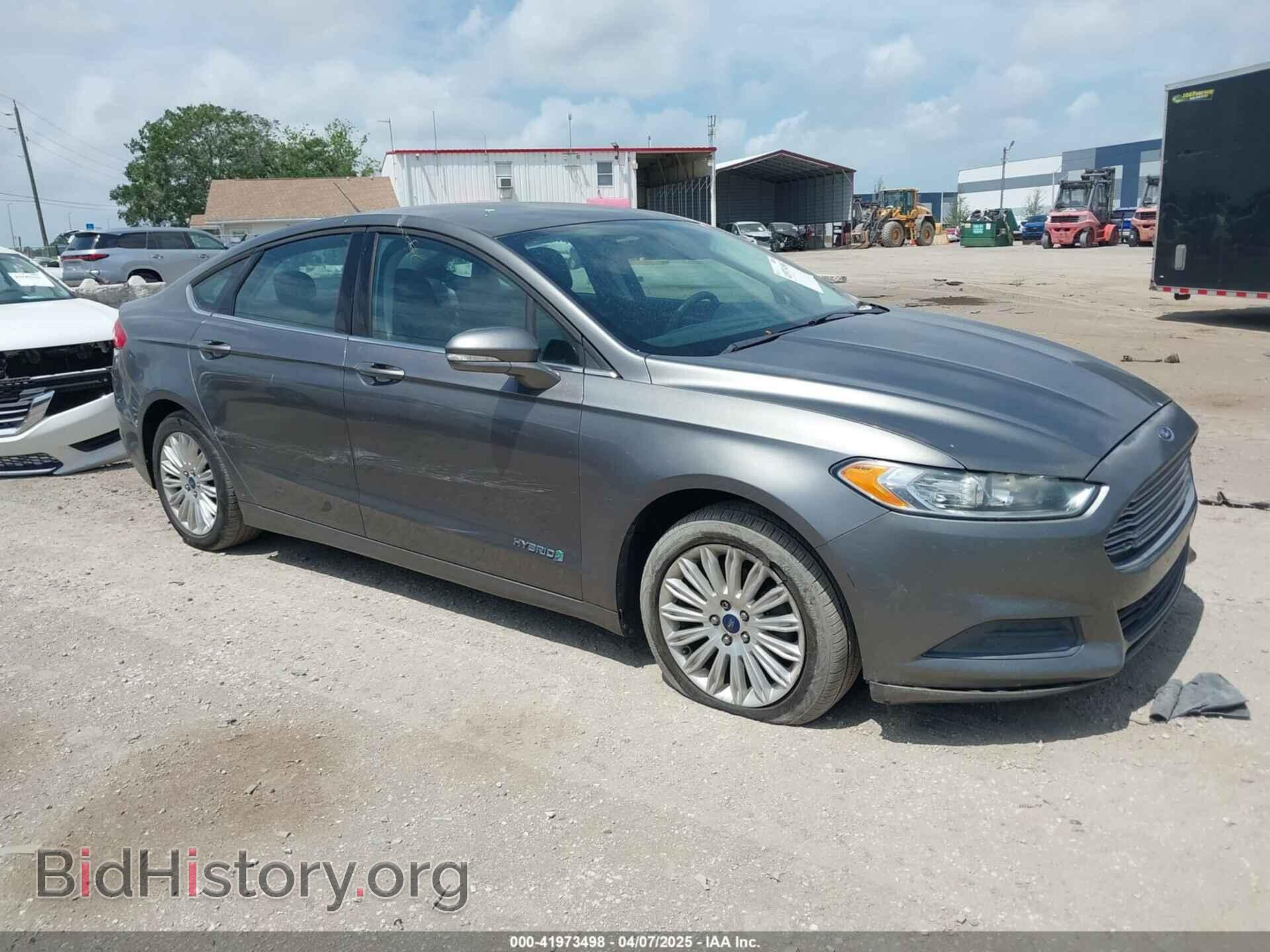 Photo 3FA6P0LU3DR338282 - FORD FUSION HYBRID 2013