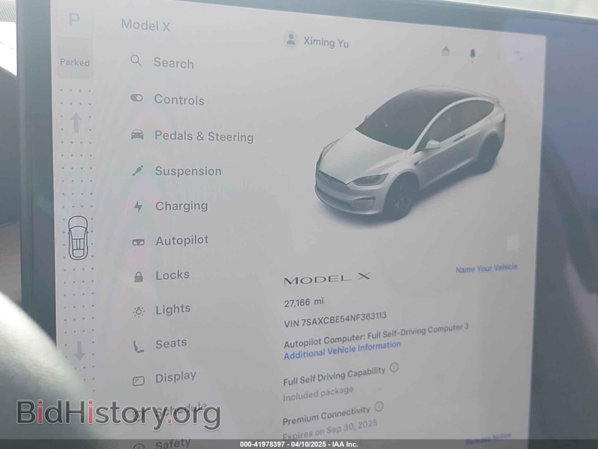 2022 TESLA MODEL X - VIN: 7SAXCBE54NF363113 - Фото 7