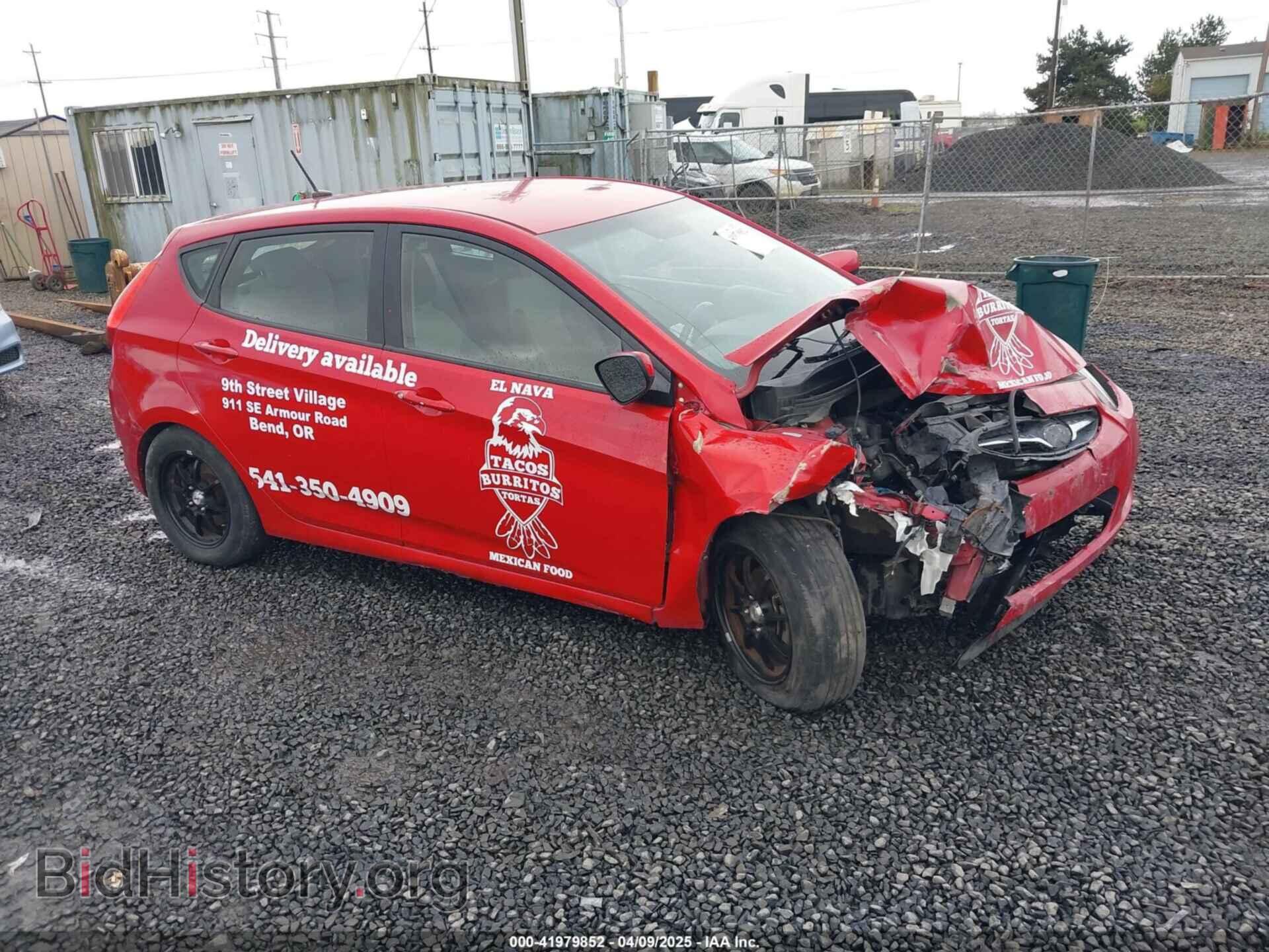 Photo KMHCT5AE0CU023203 - HYUNDAI ACCENT 2012