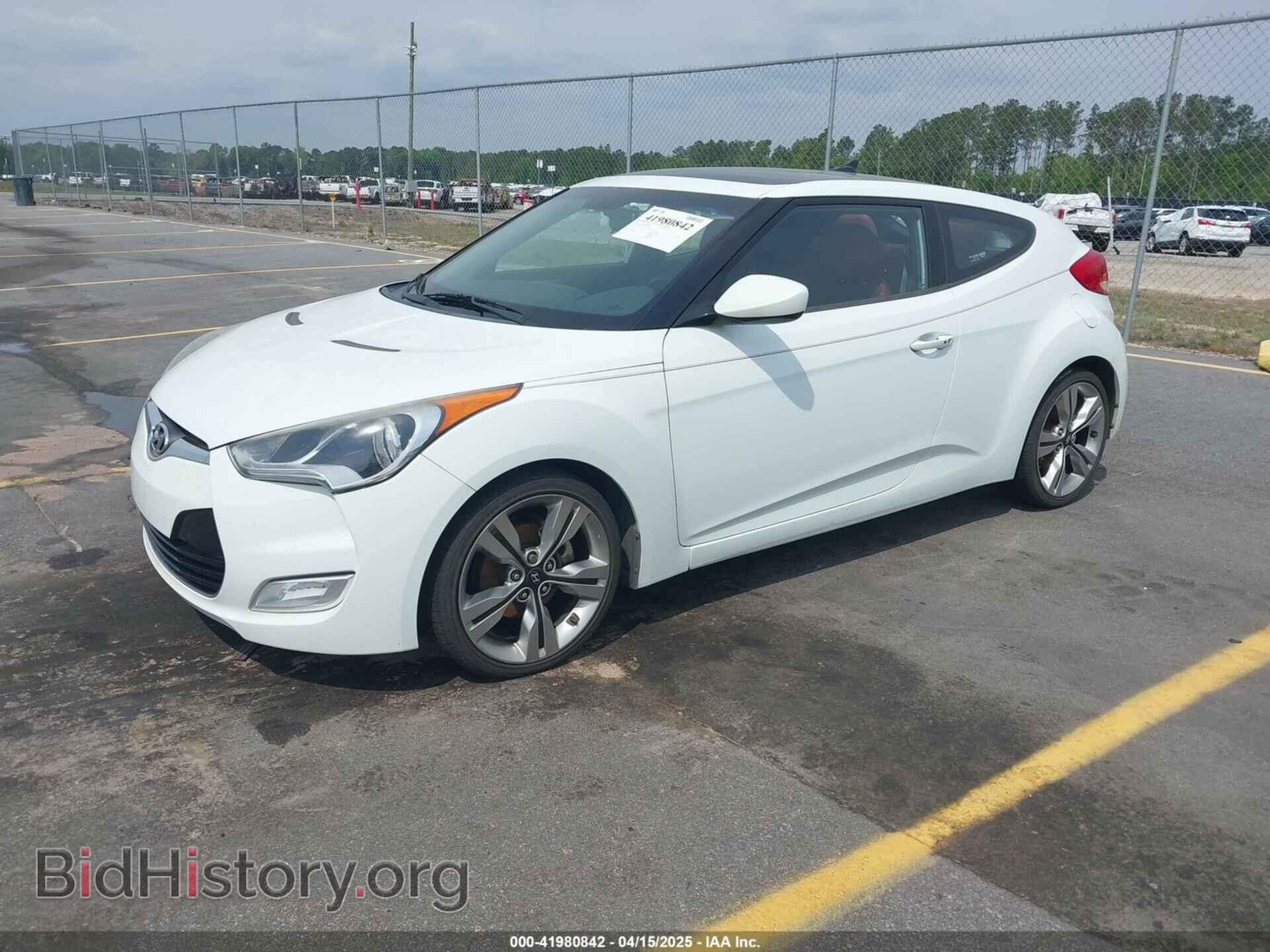 2012 HYUNDAI VELOSTER - VIN: KMHTC6AD9CU077760 - Фото 2
