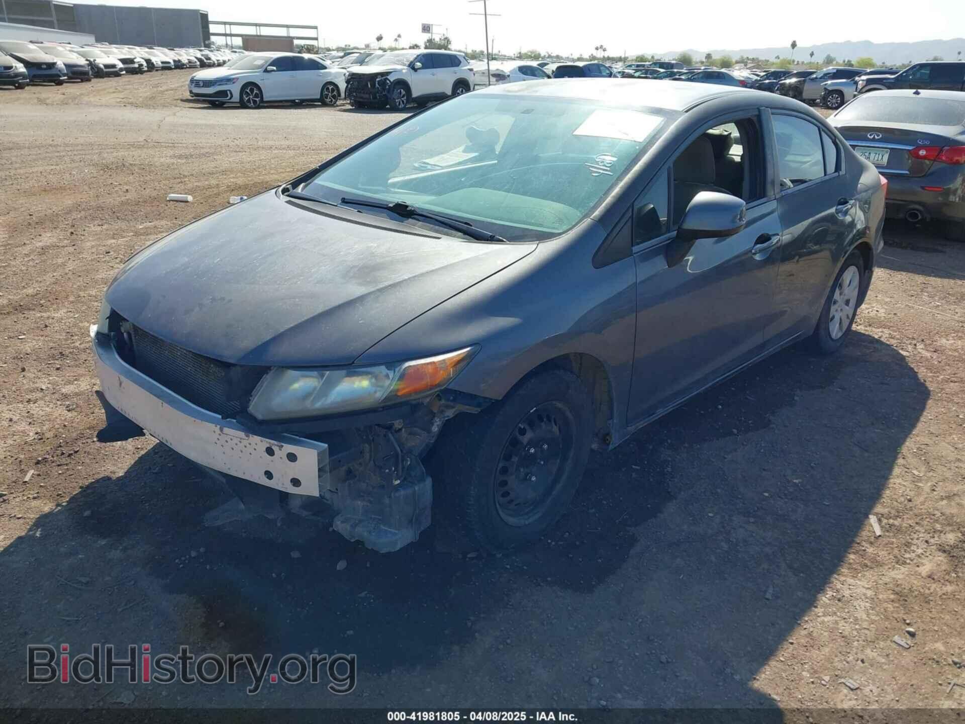 2012 HONDA CIVIC - VIN: 2HGFB2F55CH611193 - Фото 2
