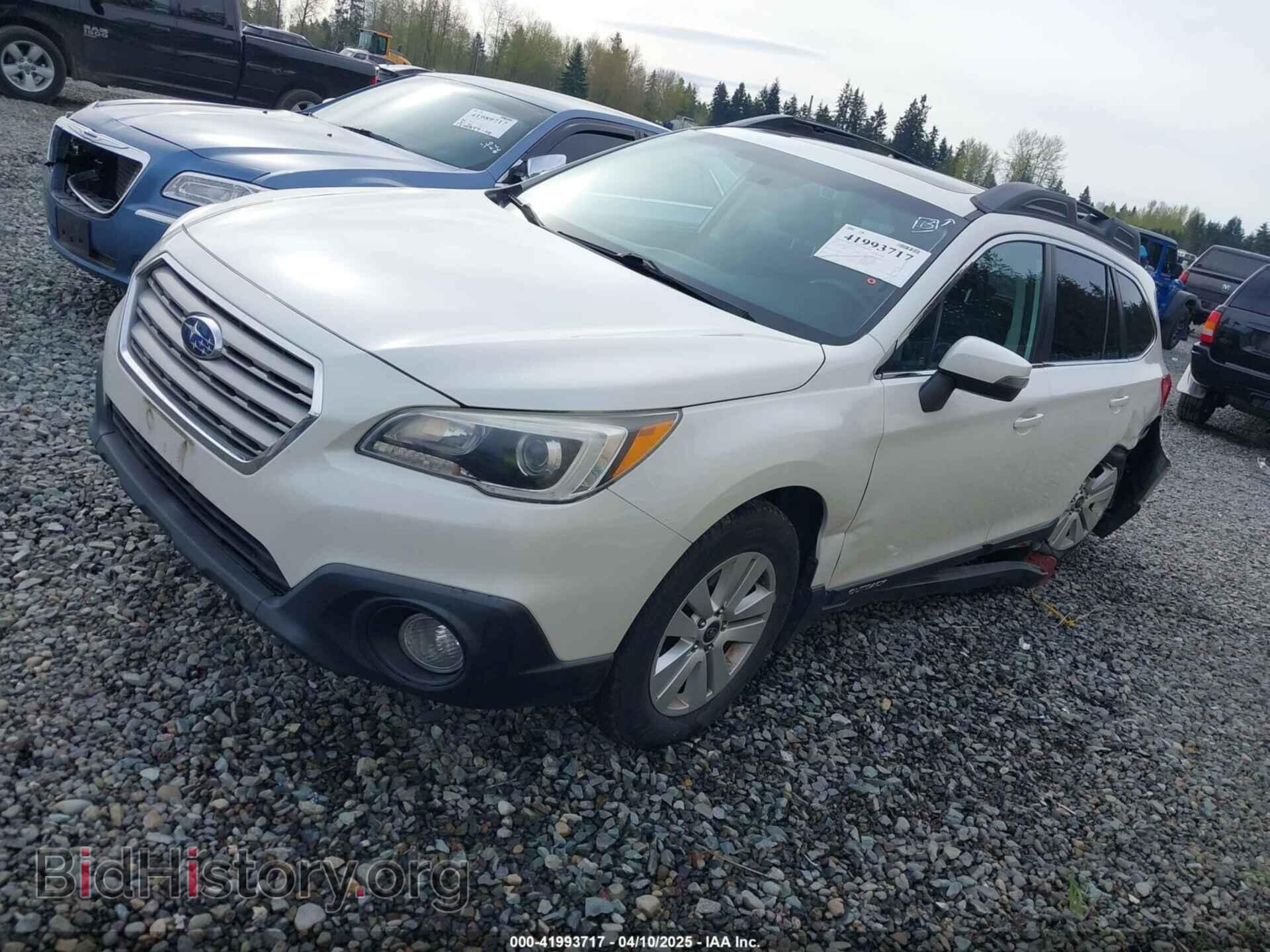 2016 SUBARU OUTBACK - VIN: 4S4BSAHC7G3207464 - Фото 2