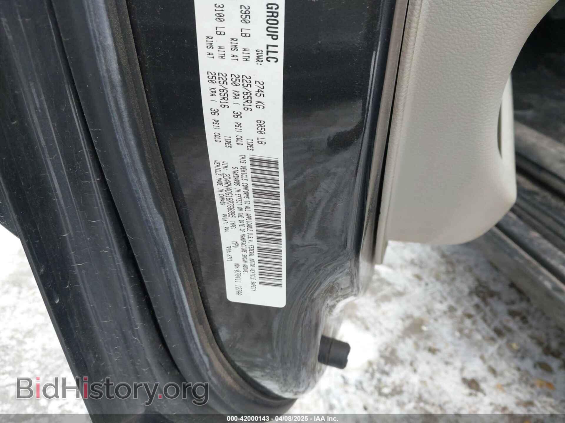 2011 DODGE GRAND CARAVAN - VIN: 2D4RN4DG1BR768895 - Фото 9