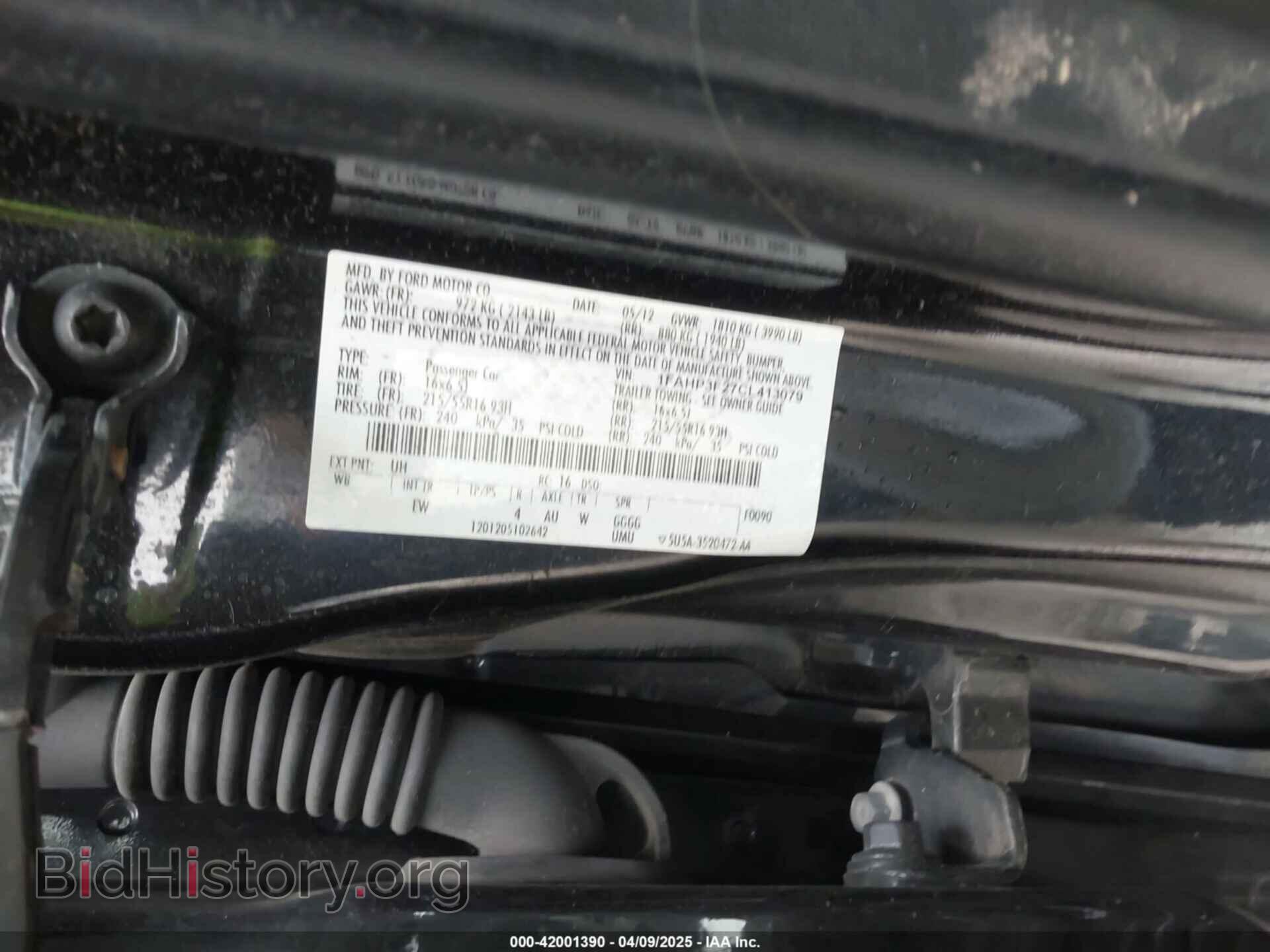 2012 FORD FOCUS - VIN: 1FAHP3F27CL413079 - Photo 9