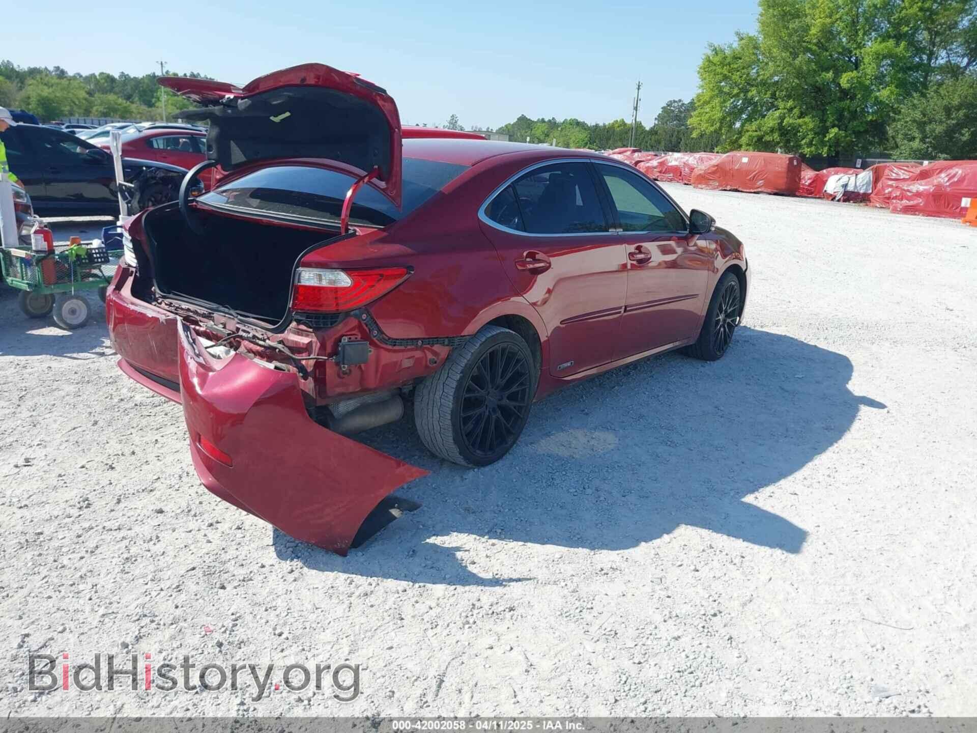 2014 LEXUS ES 300H - VIN: JTHBW1GG4E2064553 - Фото 4