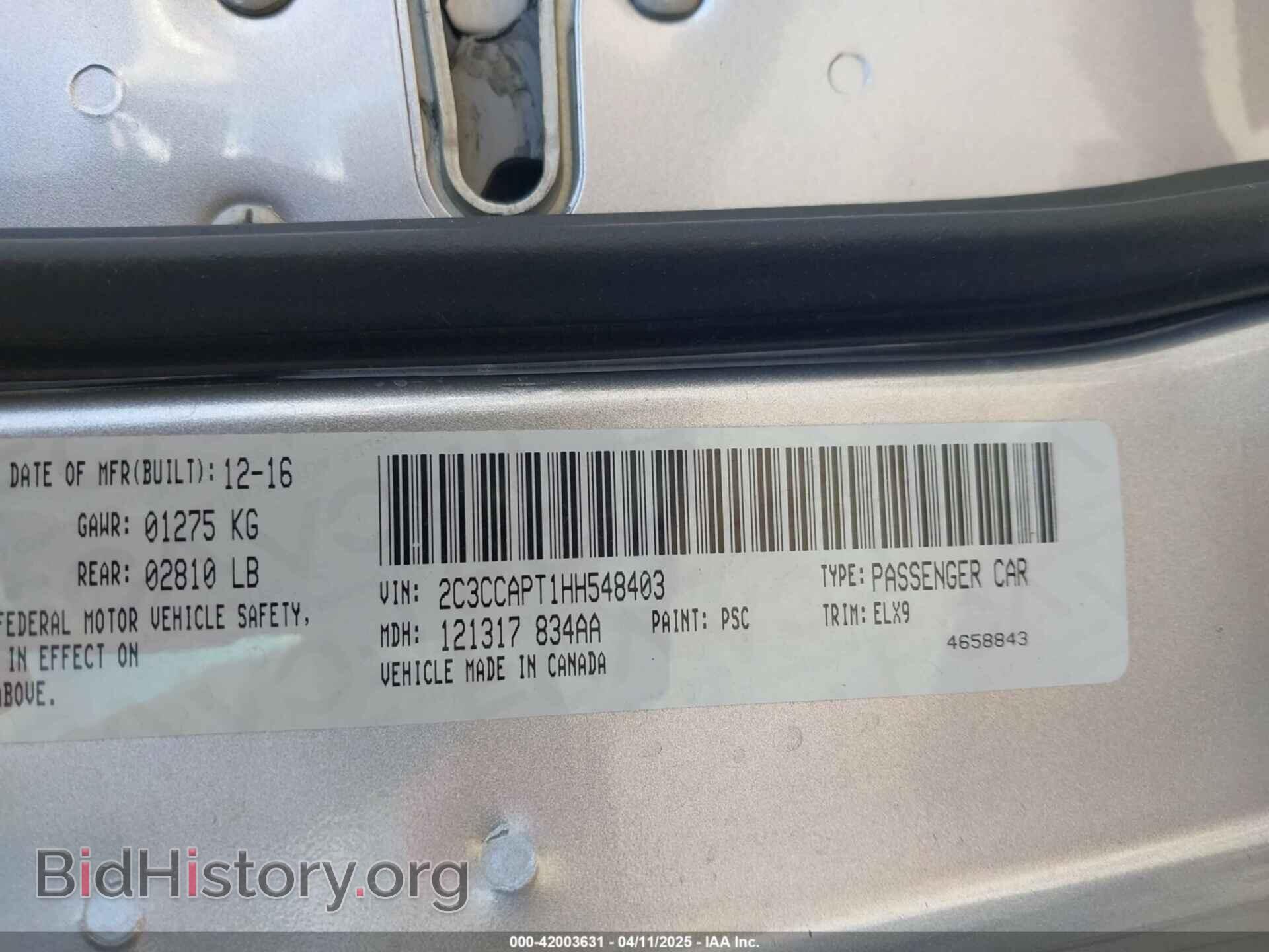2017 CHRYSLER 300C - VIN: 2C3CCAPT1HH548403 - Photo 9