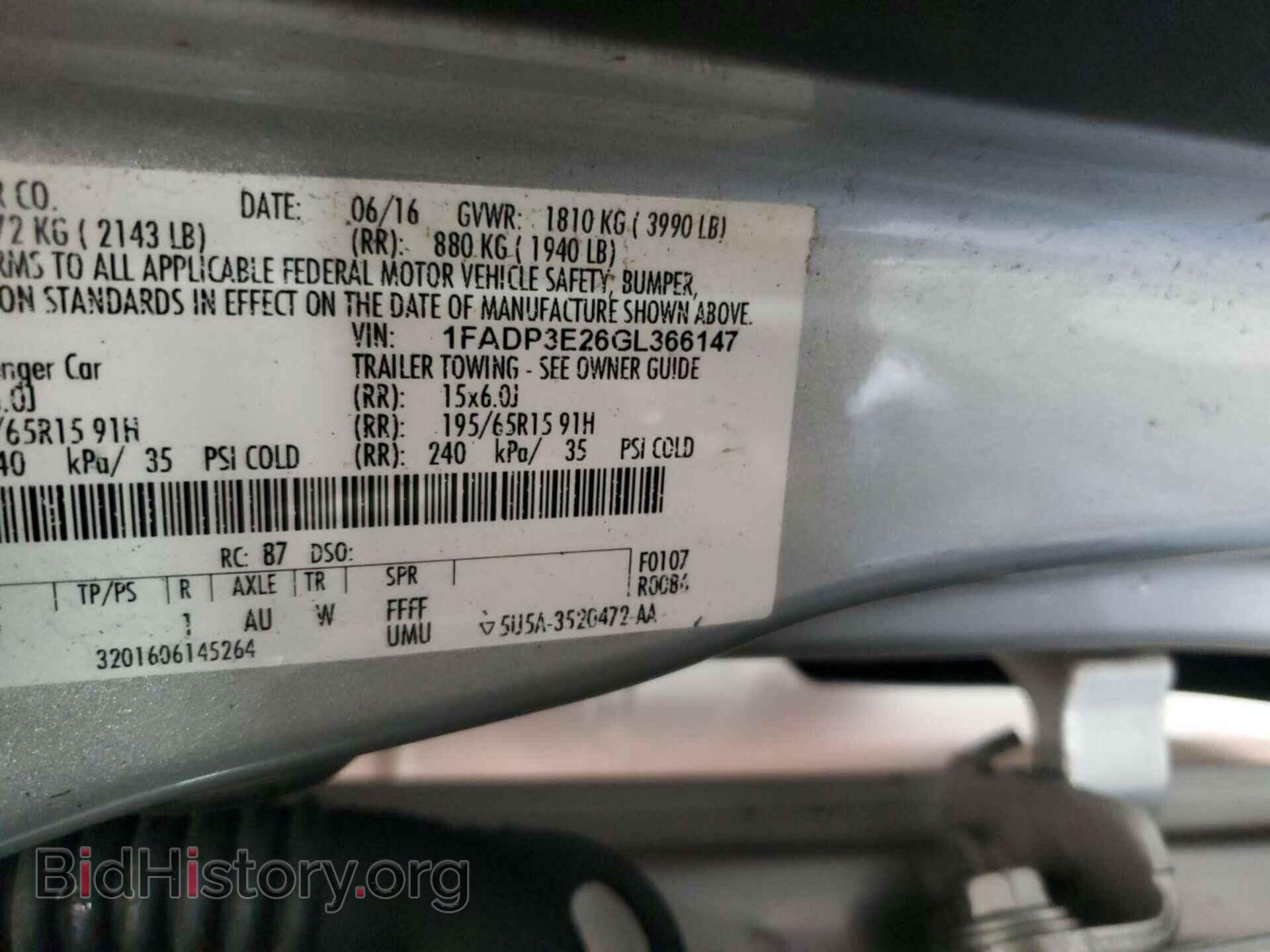2016 FORD FOCUS - VIN: 1FADP3E26GL366147 - Photo 19
