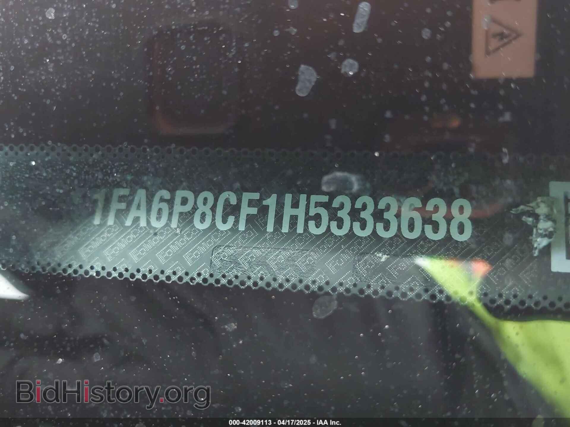 2017 FORD MUSTANG - VIN: 1FA6P8CF1H5333638 - Фото 9