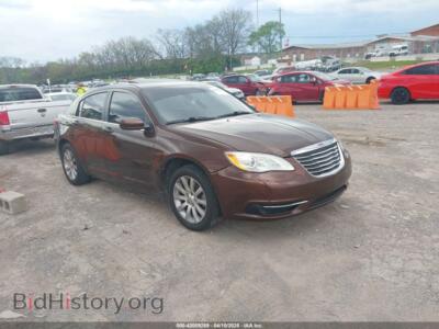 2013 Chrysler 200 Touring, темно-бордовый — VIN 1C3CCBBB2DN538825, IAAI