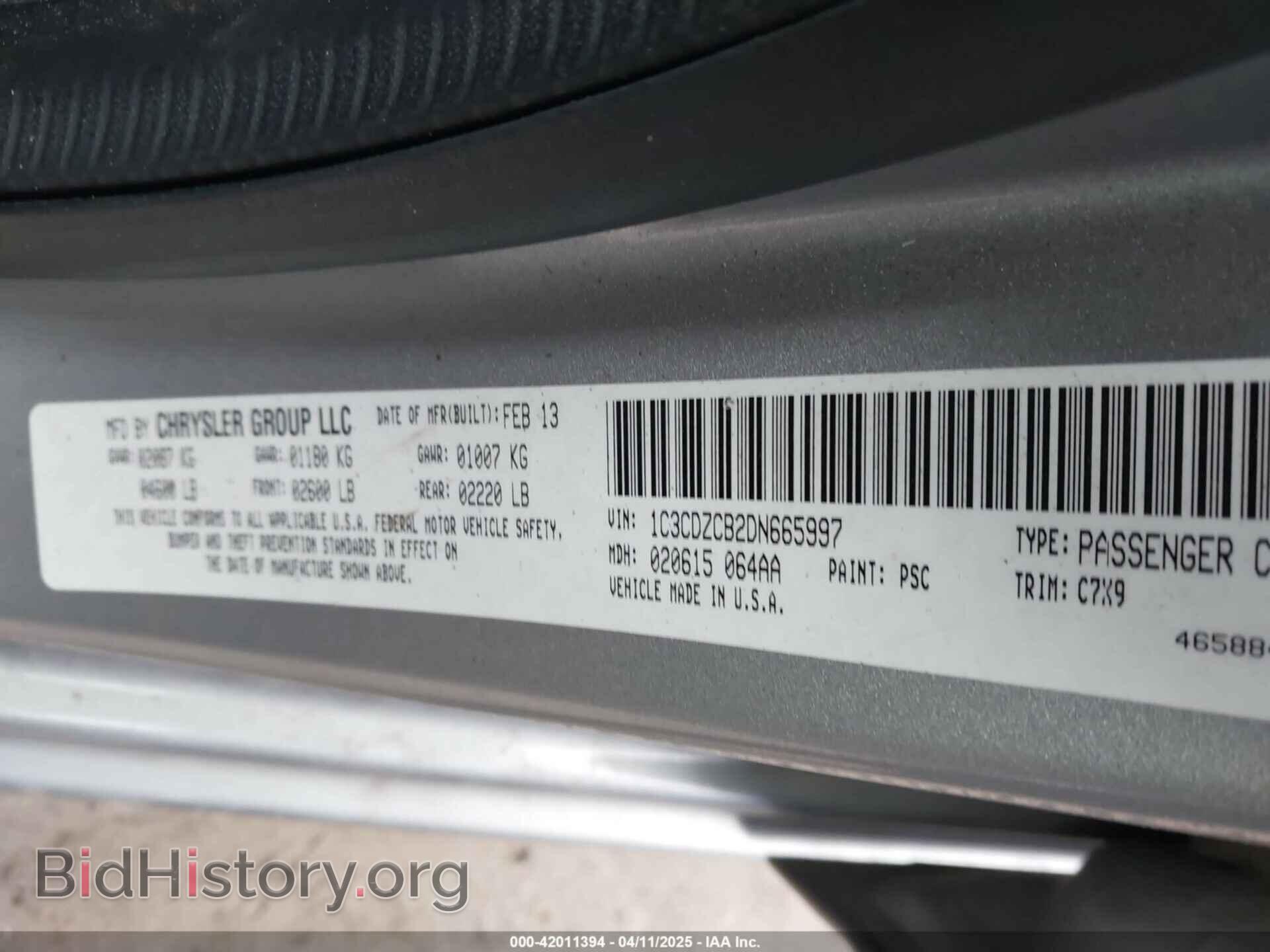 2013 DODGE AVENGER - VIN: 1C3CDZCB2DN665997 - Photo 9